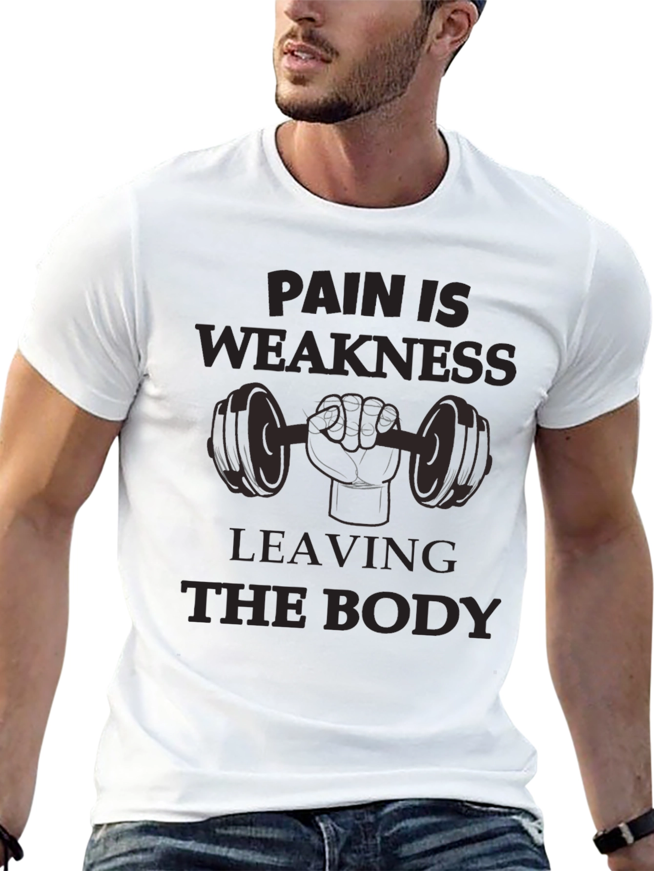 Pain Is Weakness Leaving The Body Graphic Tee