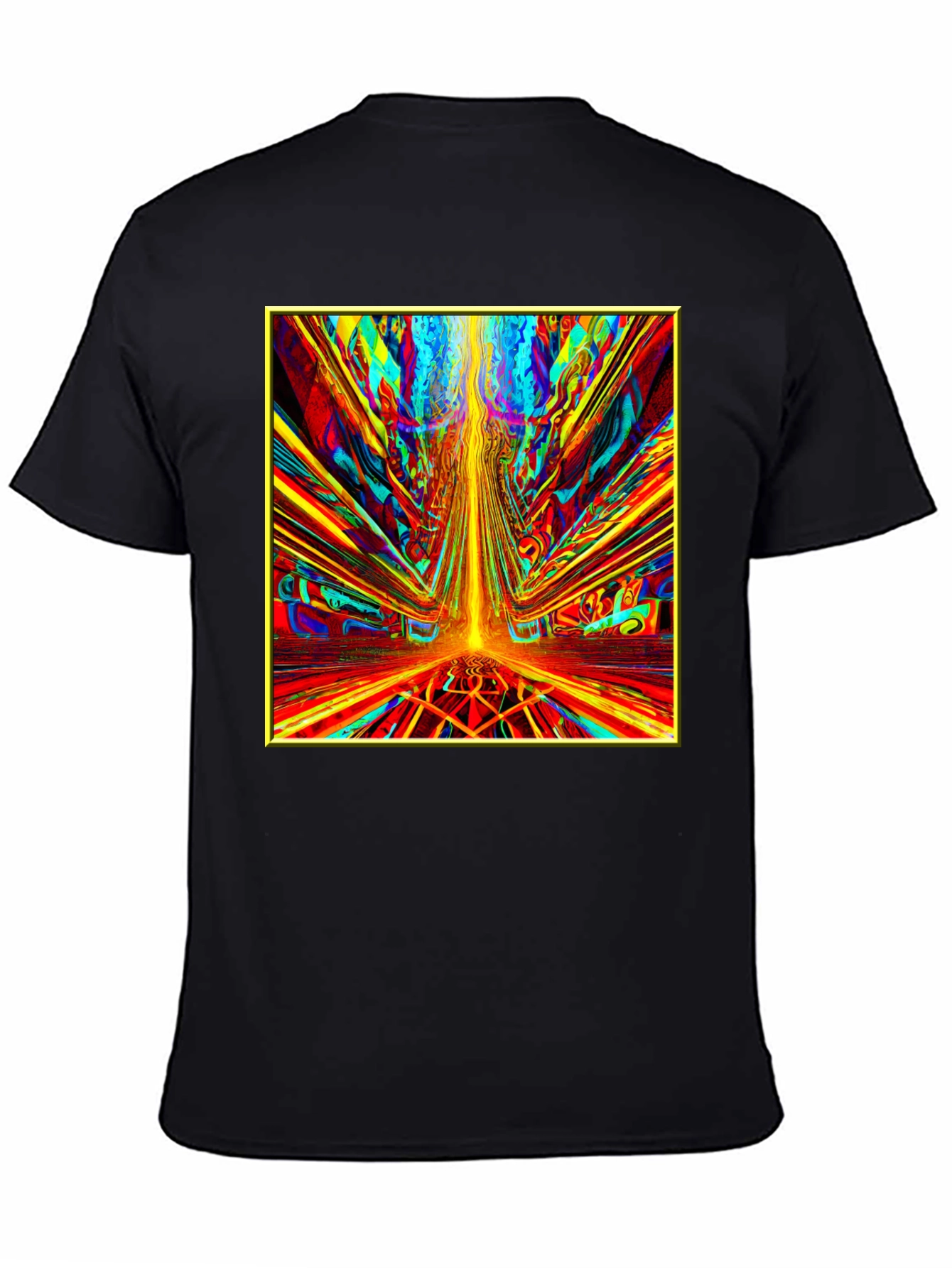 Psychedelic Art Graphic Tee - Vibrant Abstract Design