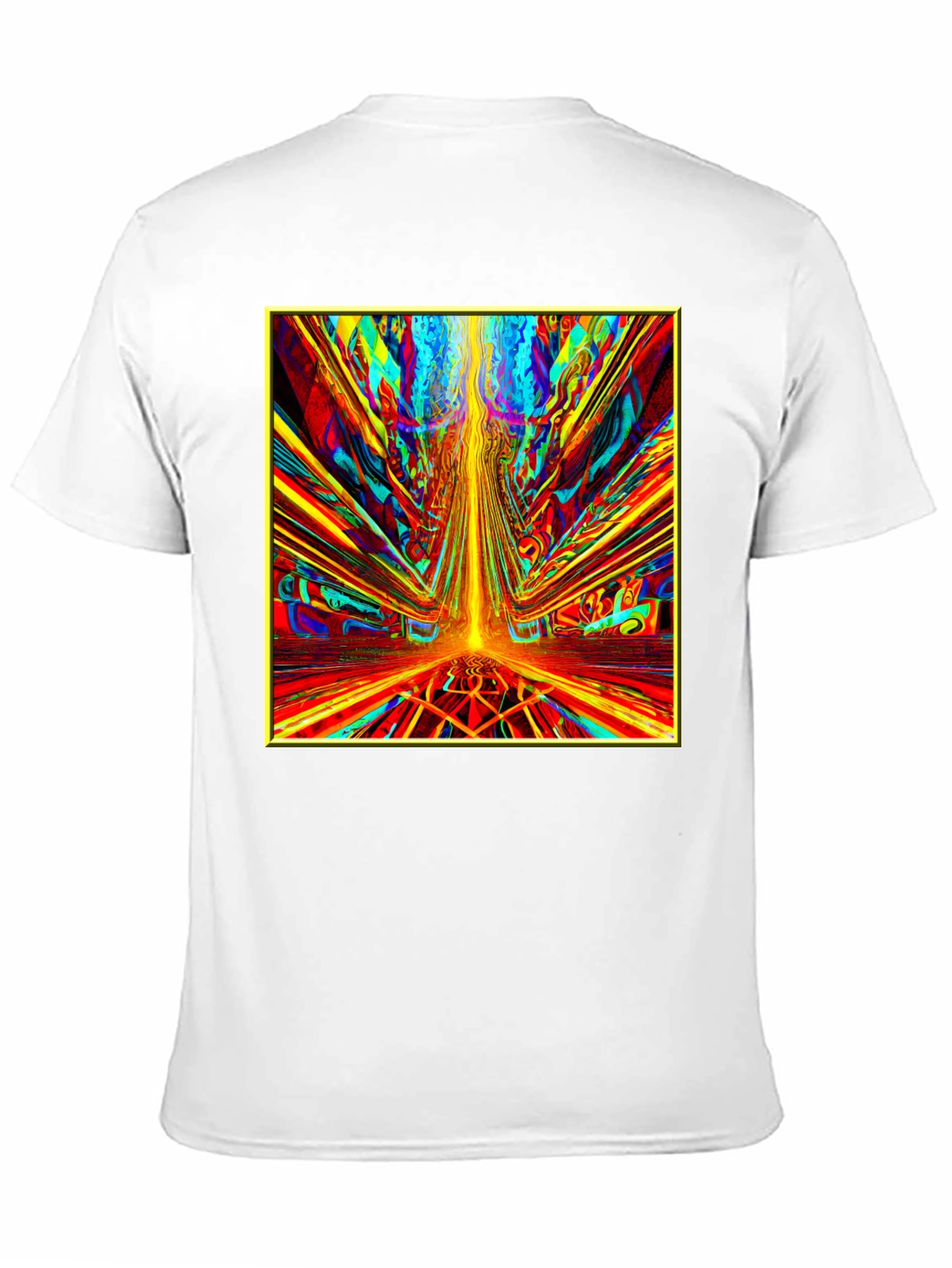 Psychedelic Art Graphic Tee - Vibrant Abstract Design