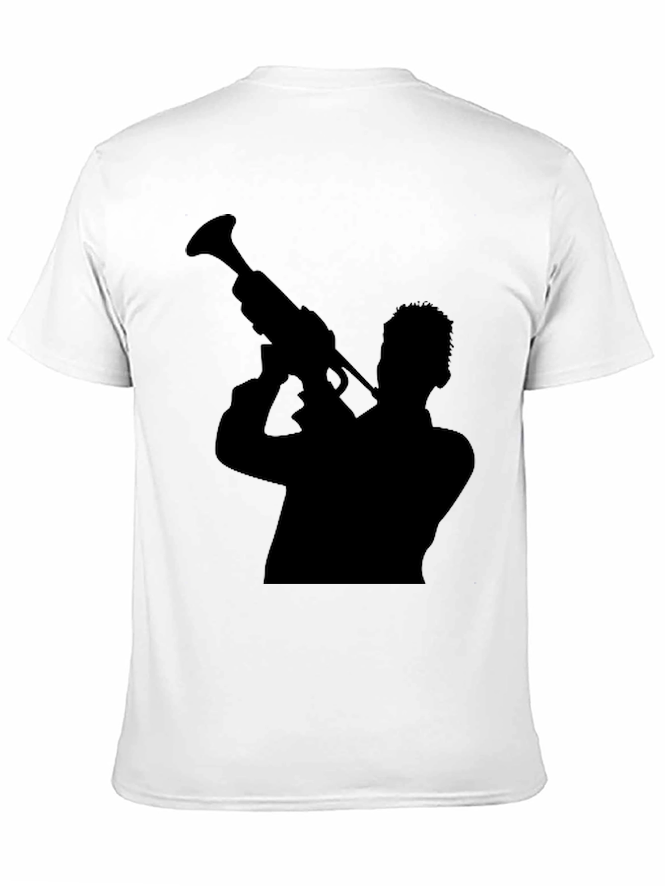 Silhouette Trumpet Player Graphic Tee - Black