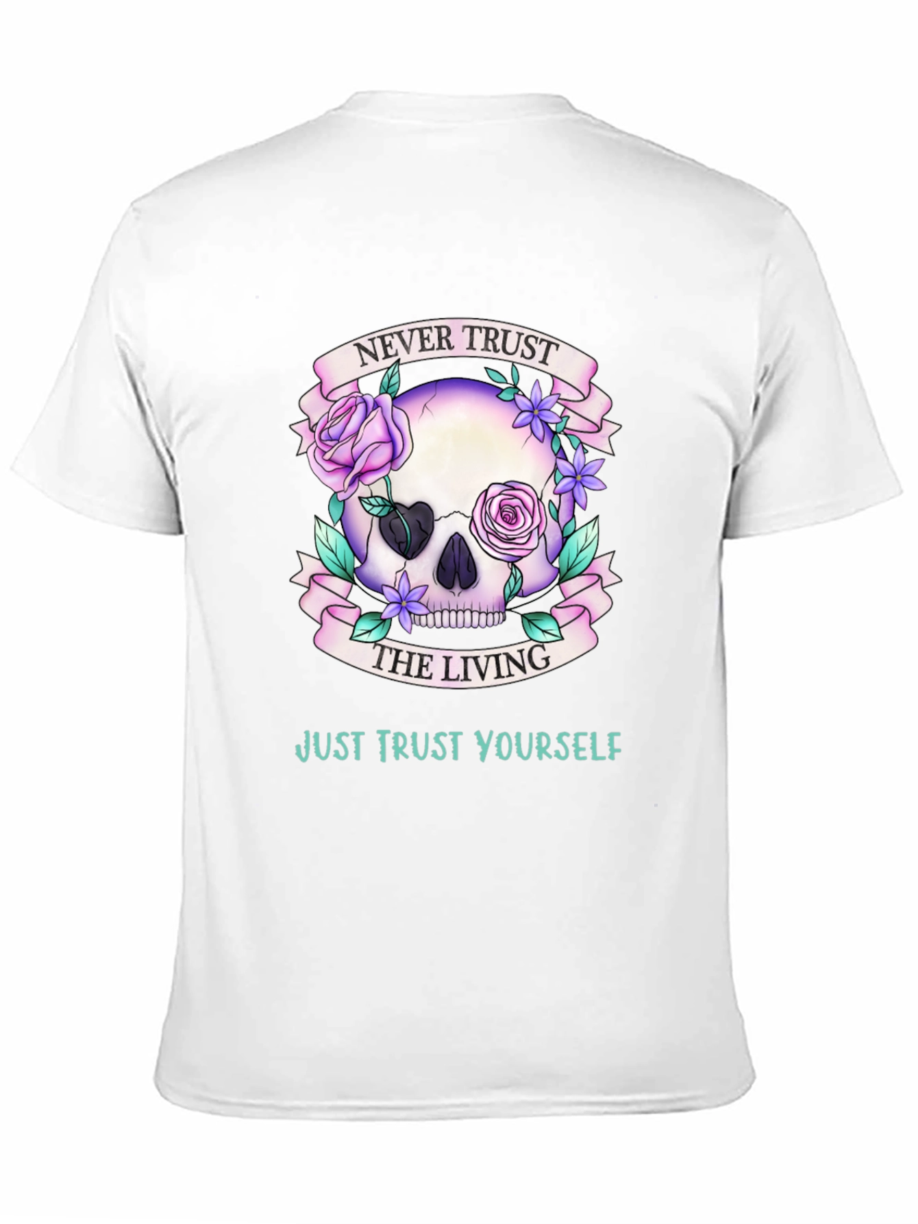 Never Trust the Living Skull Graphic T-Shirt