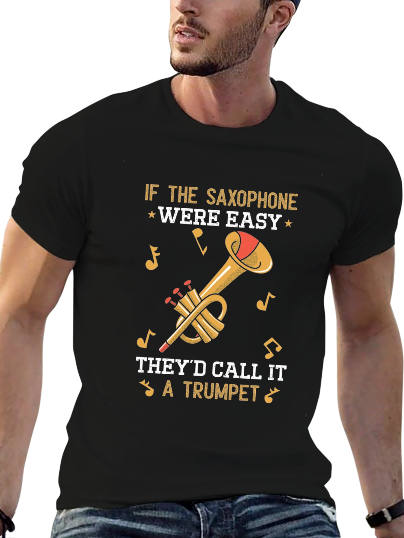 Saxophone vs Trumpet Tee