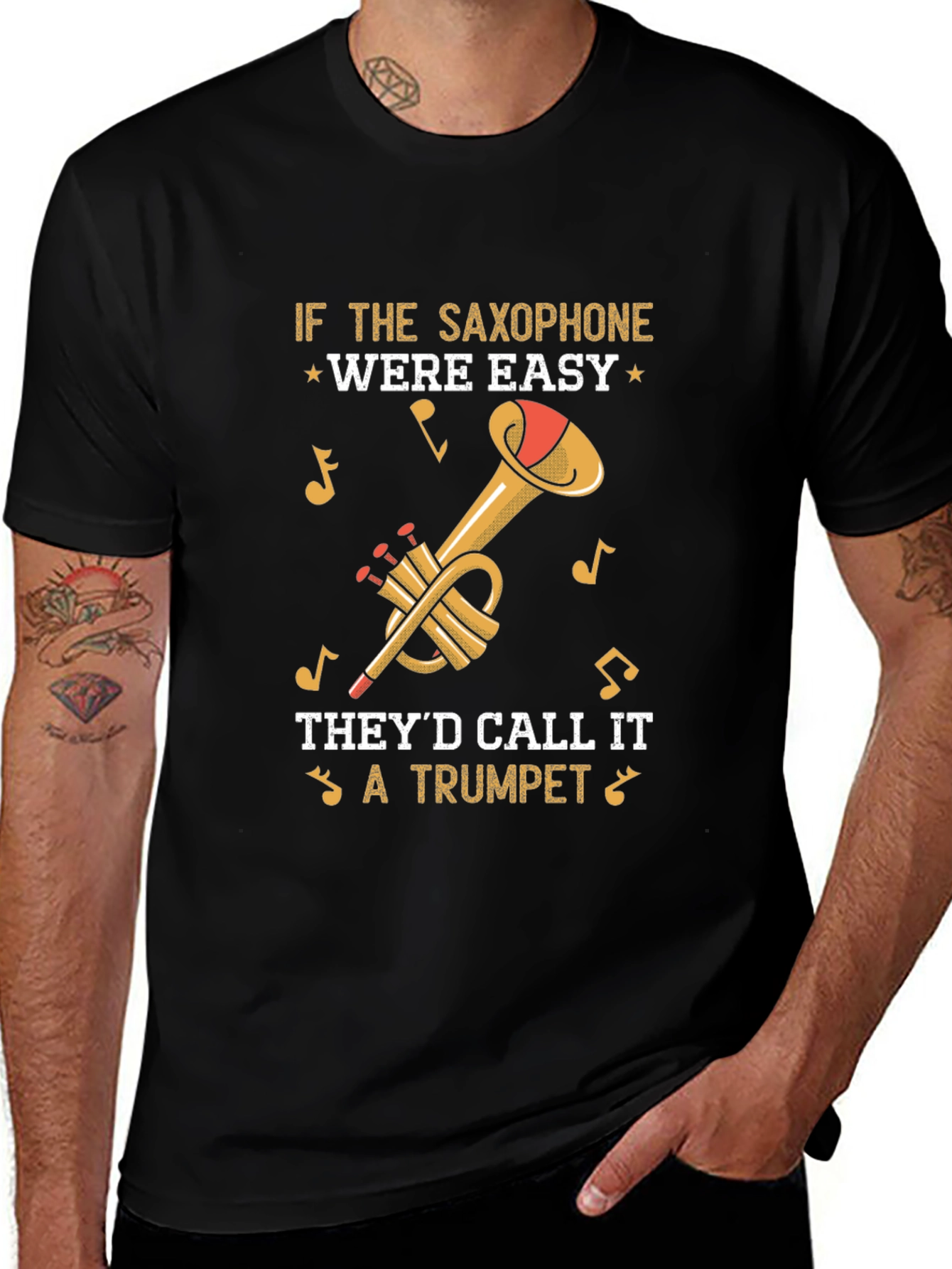 Saxophone vs Trumpet Tee