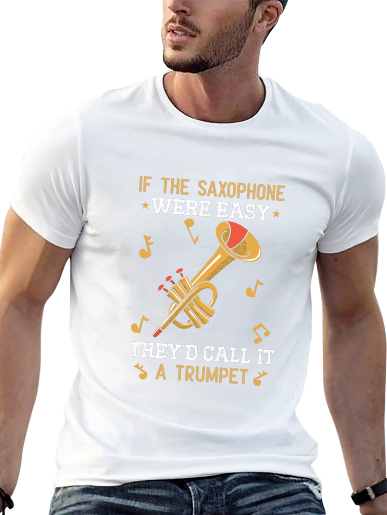 Saxophone vs Trumpet Tee