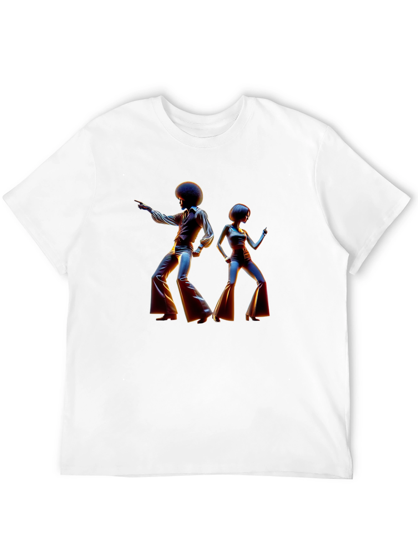 Retro Disco Dance T-Shirt - Black