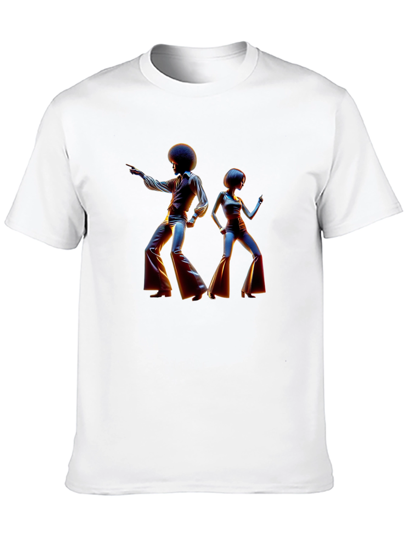 Retro Disco Dance T-Shirt - Black