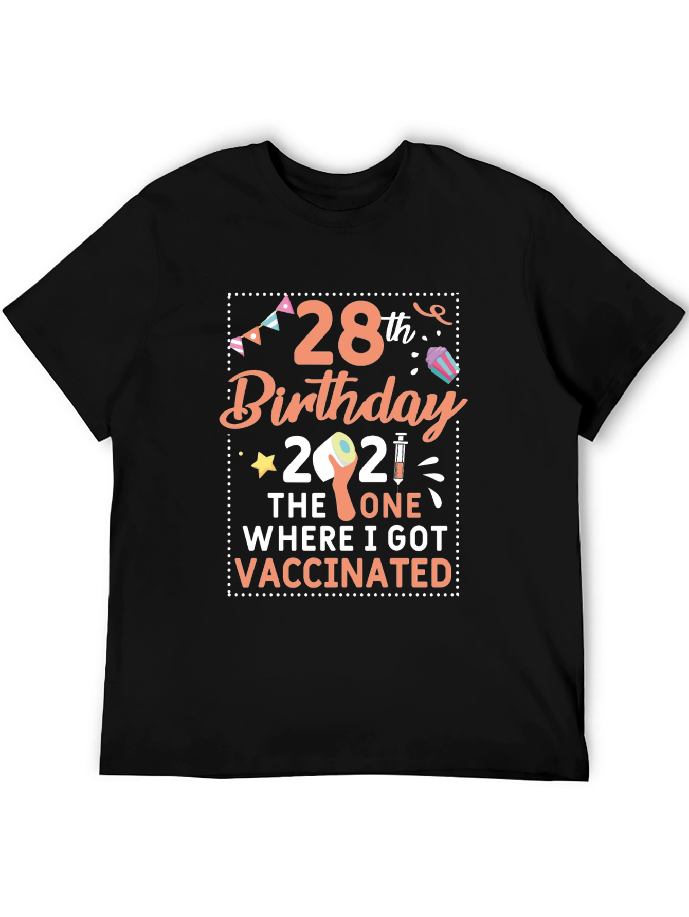 28th Birthday Vaccinated 2021 T-Shirt