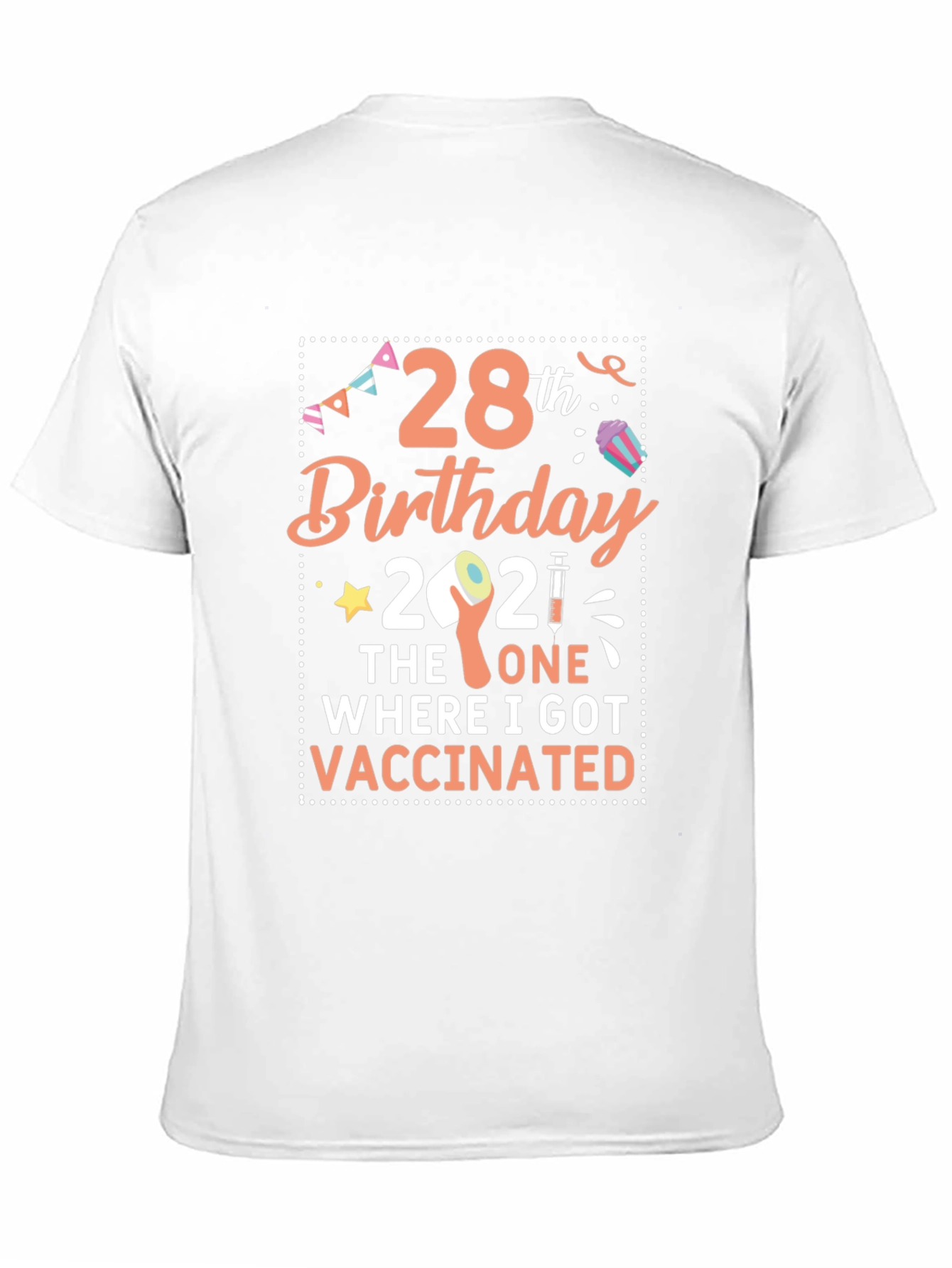 28th Birthday Vaccinated 2021 T-Shirt