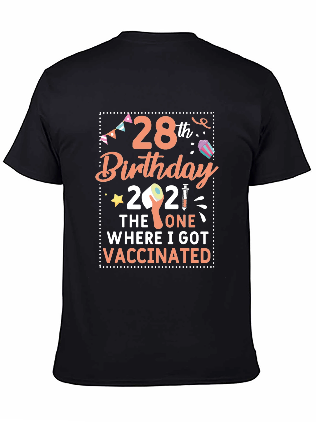 28th Birthday Vaccinated 2021 T-Shirt