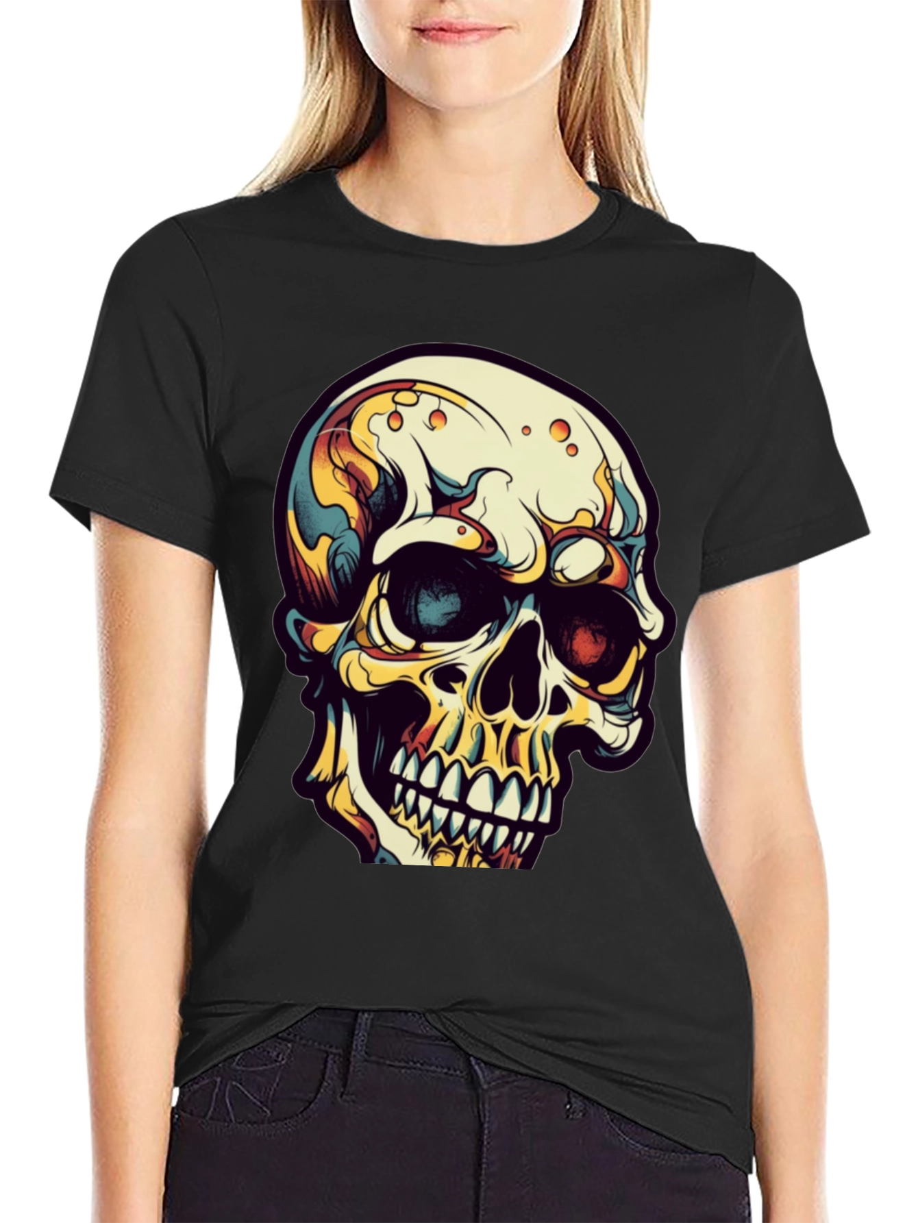 Skull Graphic Tee - Edgy Streetwear