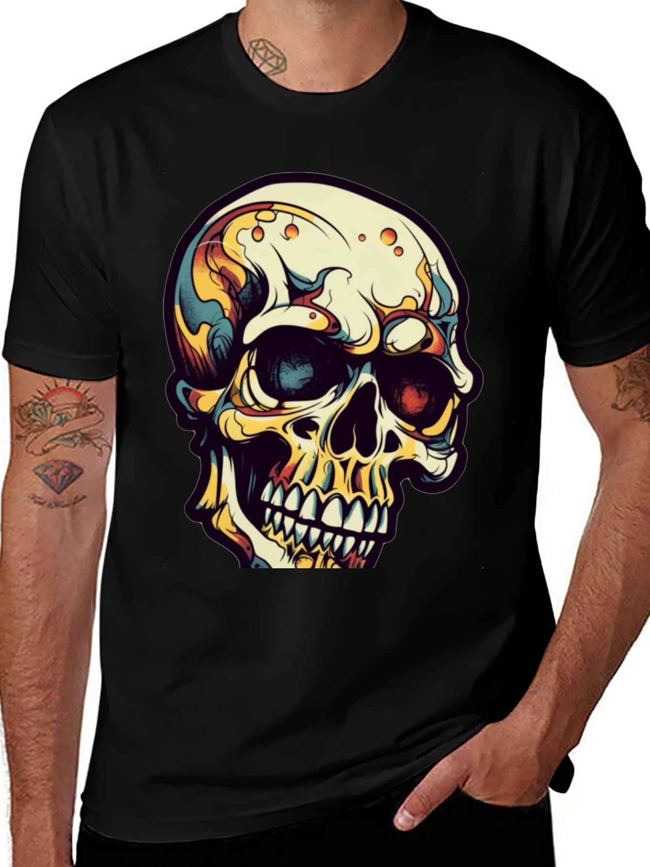 Skull Graphic Tee - Edgy Streetwear