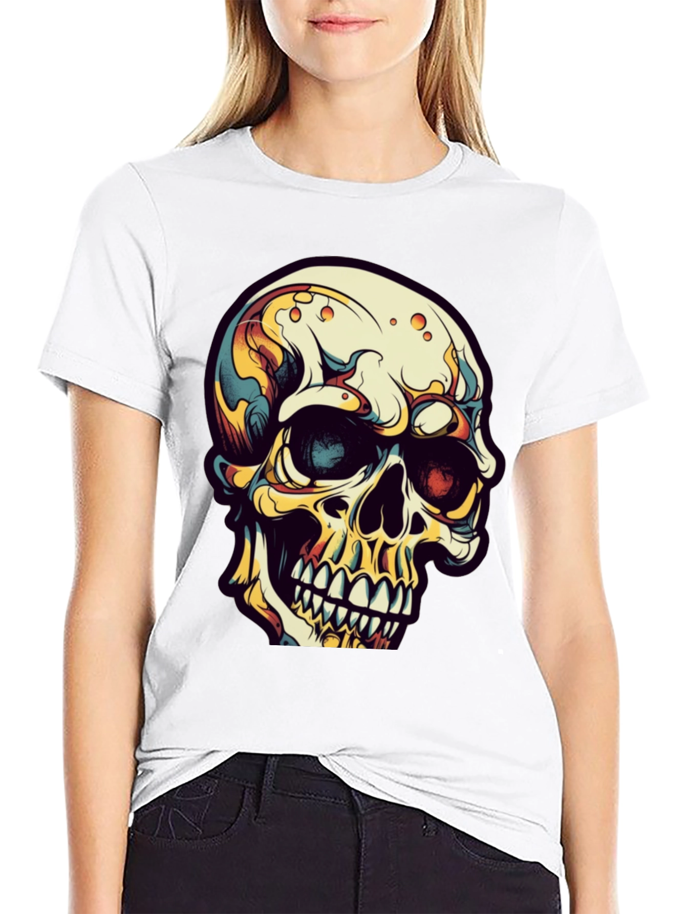 Skull Graphic Tee - Edgy Streetwear