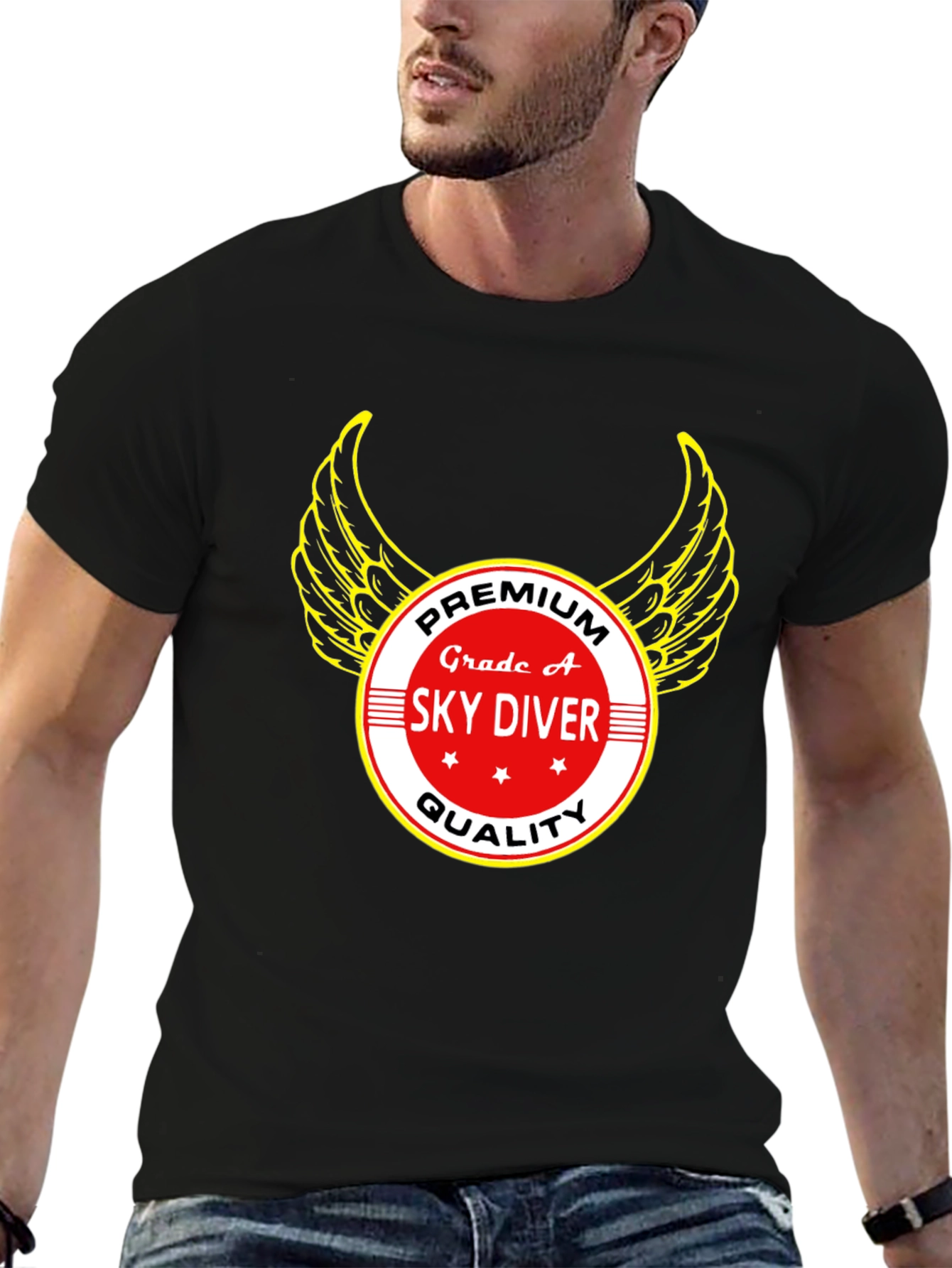 Premium Sky Diver Grade A Graphic T-Shirt
