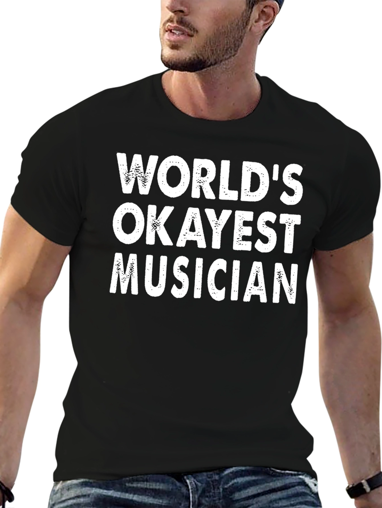 Worlds Okayest Musician Graphic T-Shirt