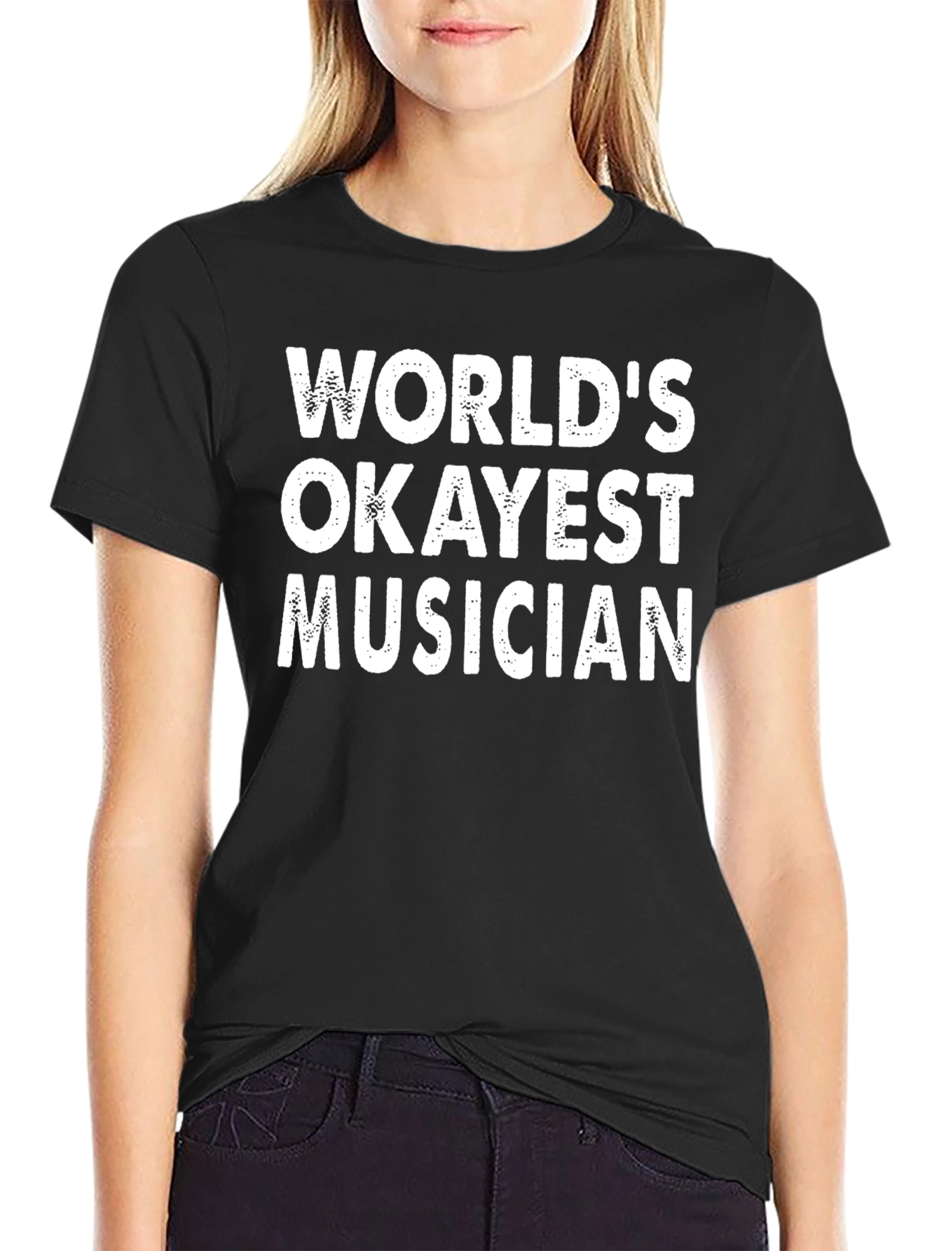 Worlds Okayest Musician Graphic T-Shirt