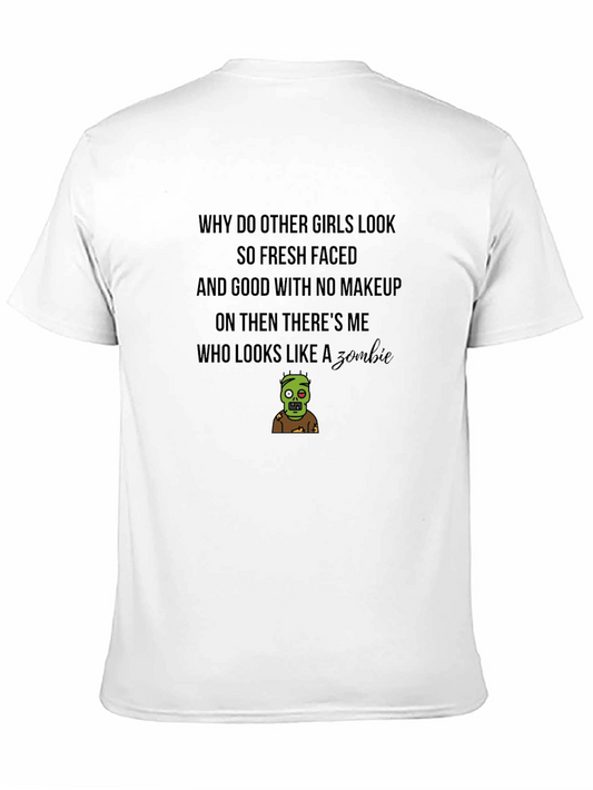 Zombie Graphic T-Shirt - Humorous Novelty Tee