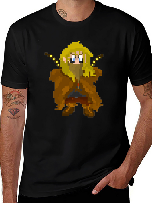 Pixel Wizard Graphic Tee - Gamer Shirt
