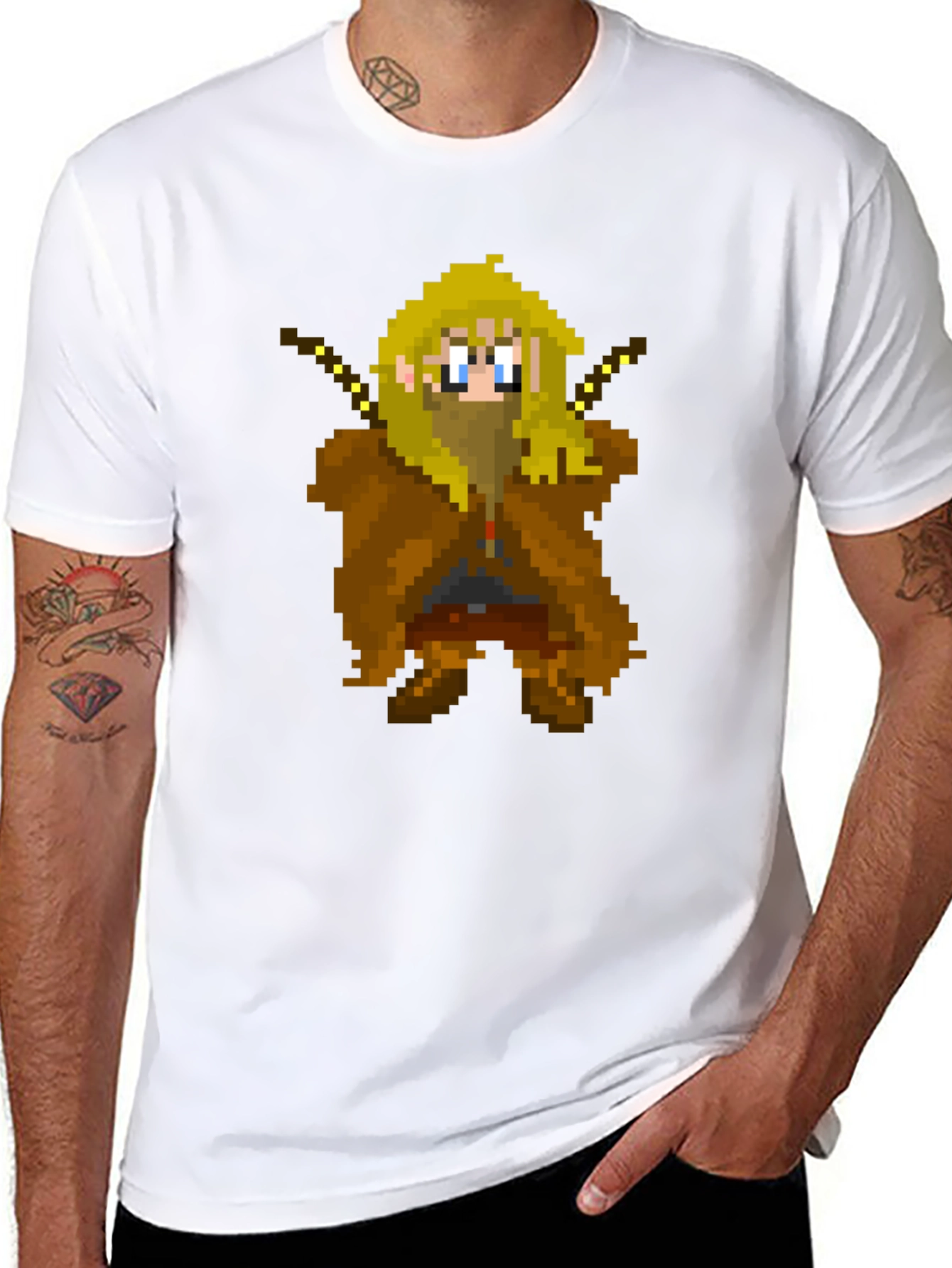 Pixel Wizard Graphic Tee - Gamer Shirt