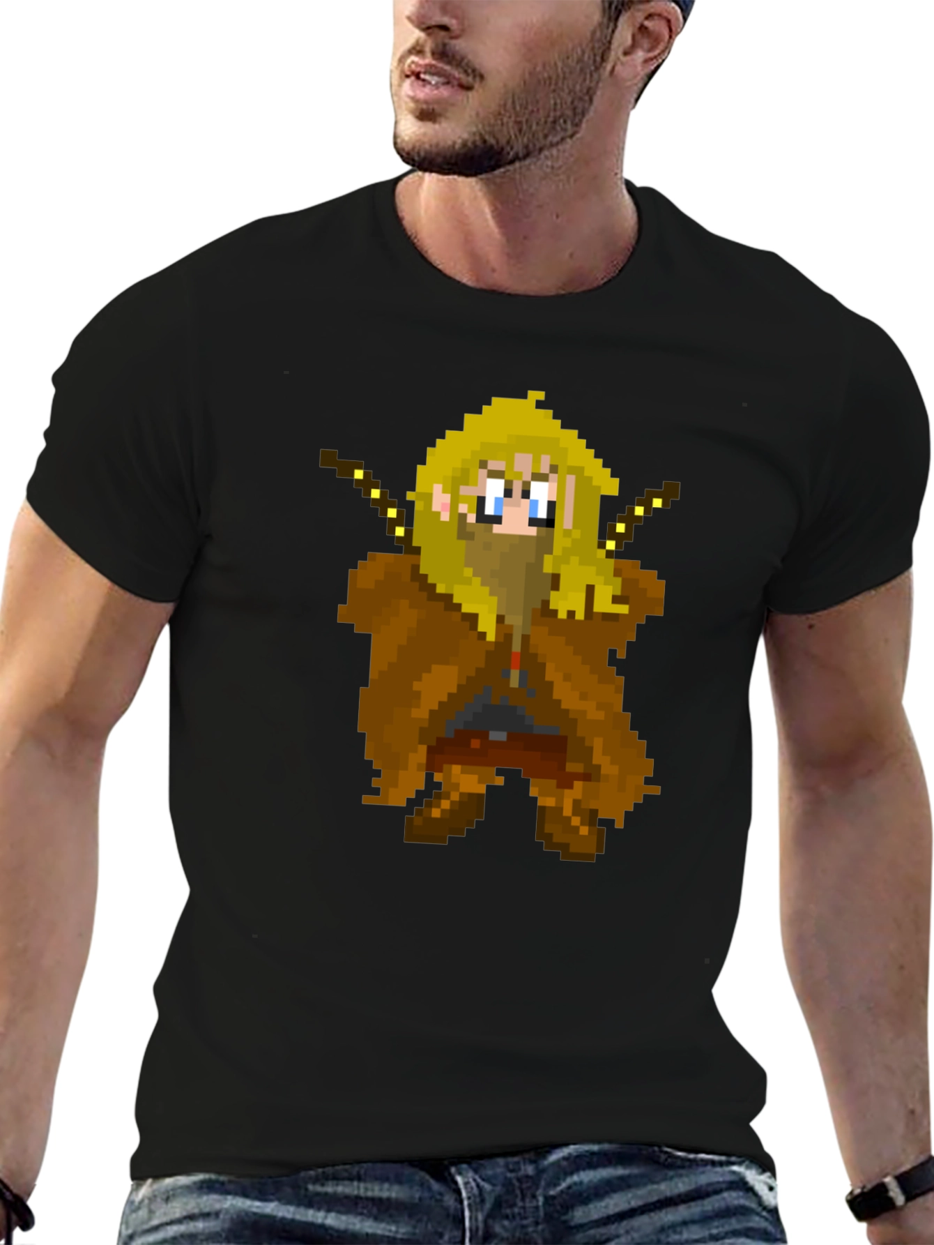 Pixel Wizard Graphic Tee - Gamer Shirt