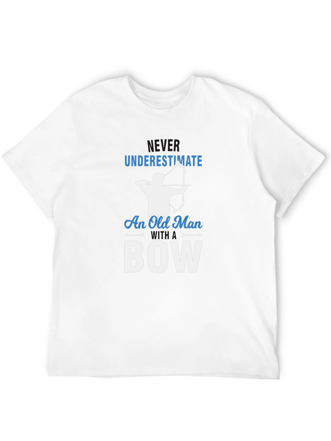 Never Underestimate Old Man With Bow T-Shirt