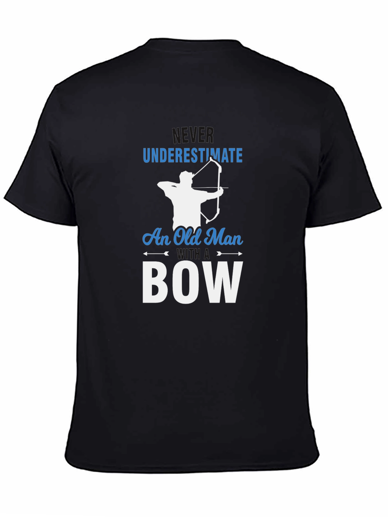 Never Underestimate Old Man With Bow T-Shirt