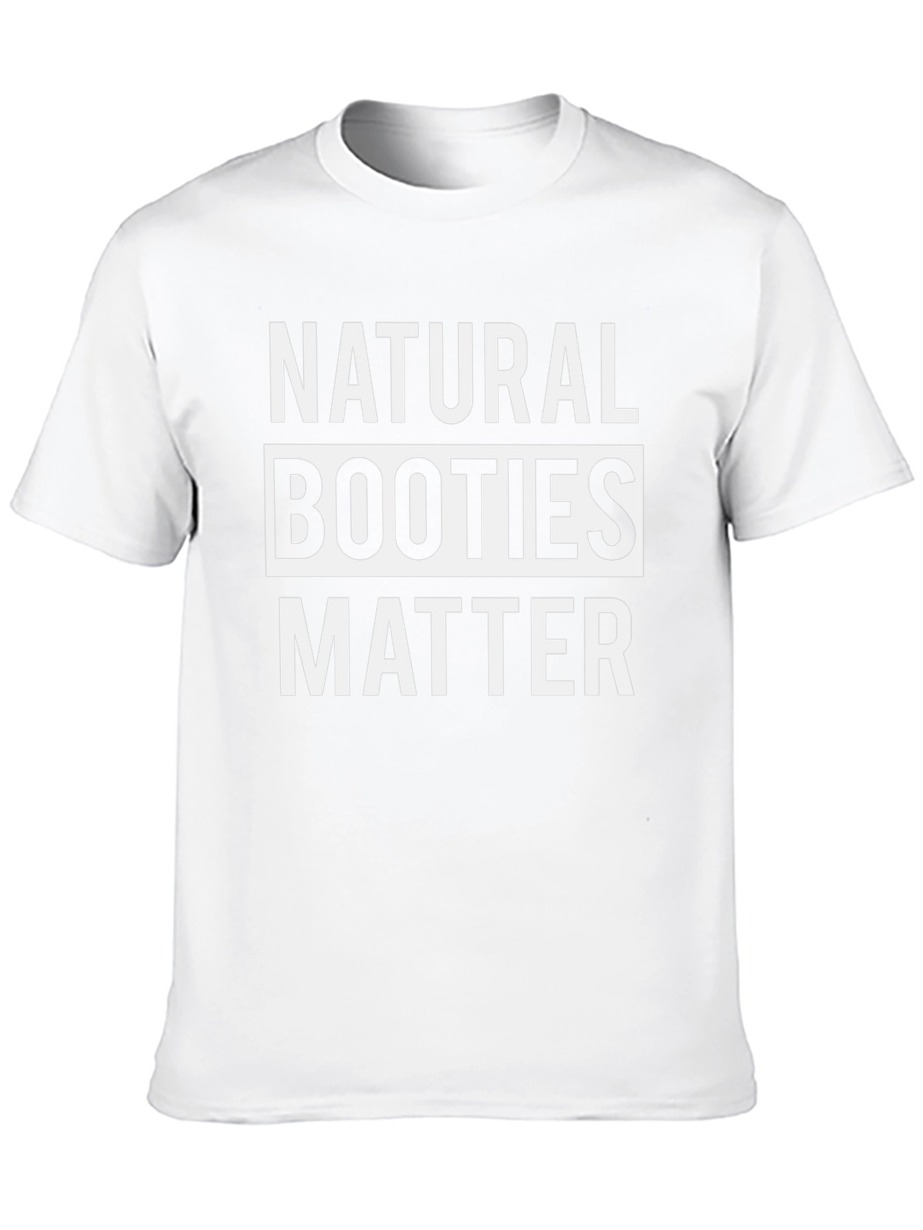 Natural Booties Matter Graphic Tee - Black Cotton T-Shirt