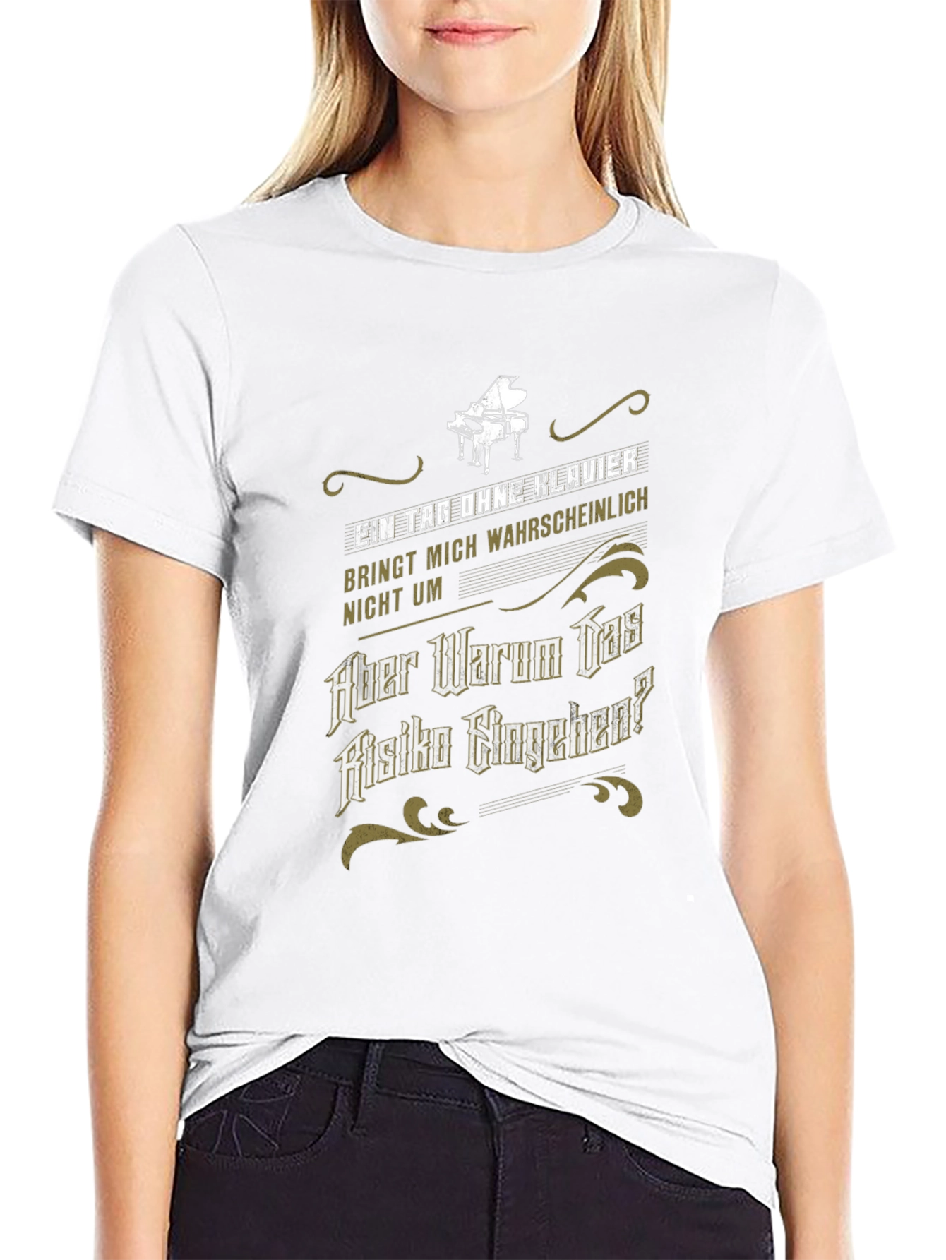 Piano T-Shirt - Why Risk It?