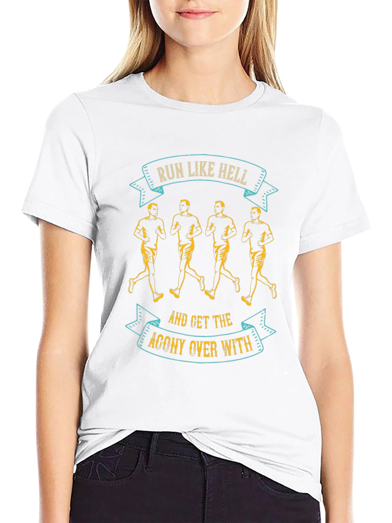 Run Like Hell T-Shirt - Motivational Running Tee