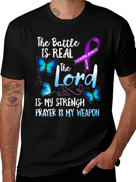 Rheumatoid Arthritis Warrior T-Shirt - The Lord Is My Strength