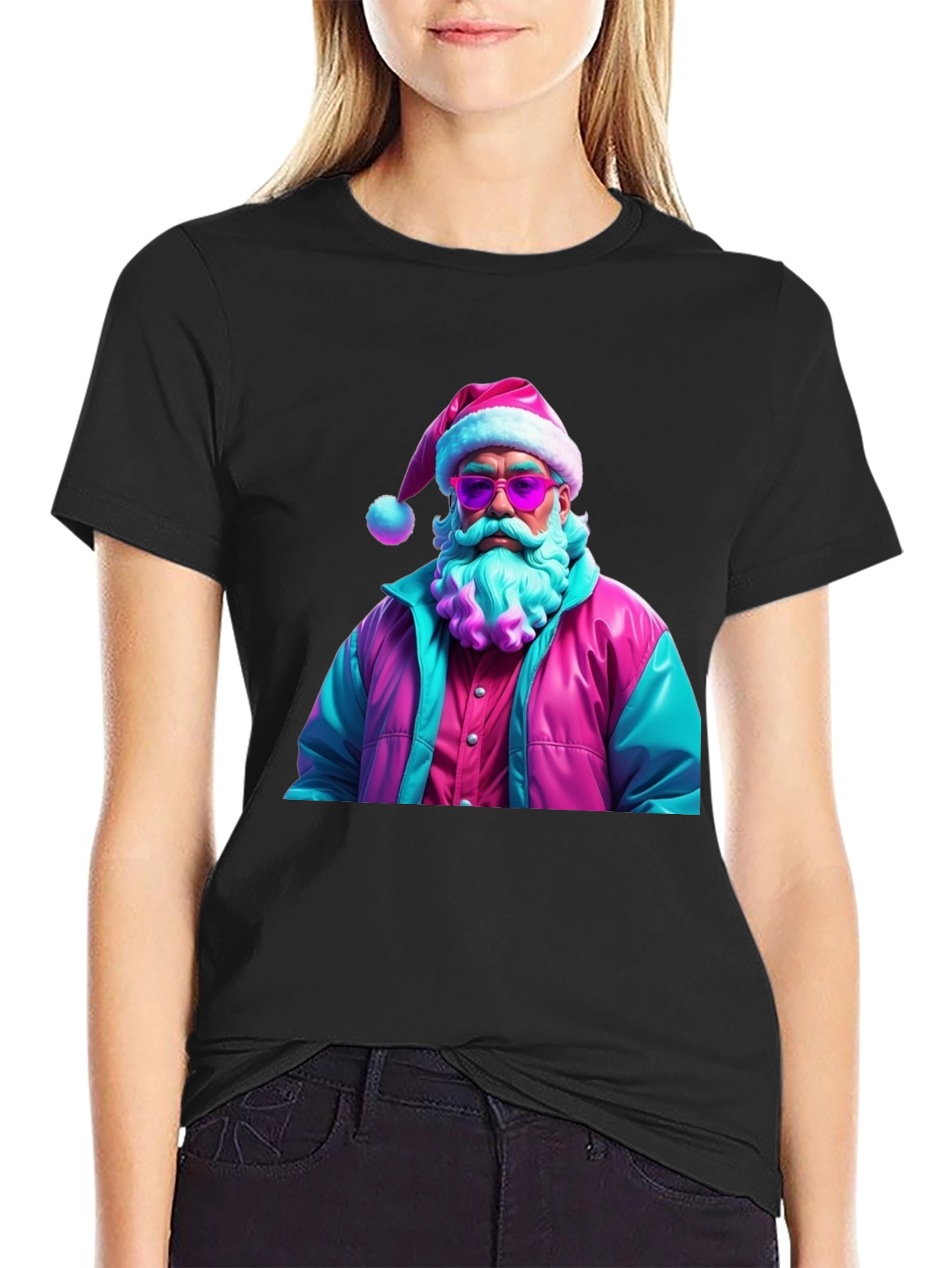 Retro Santa Graphic T-Shirt