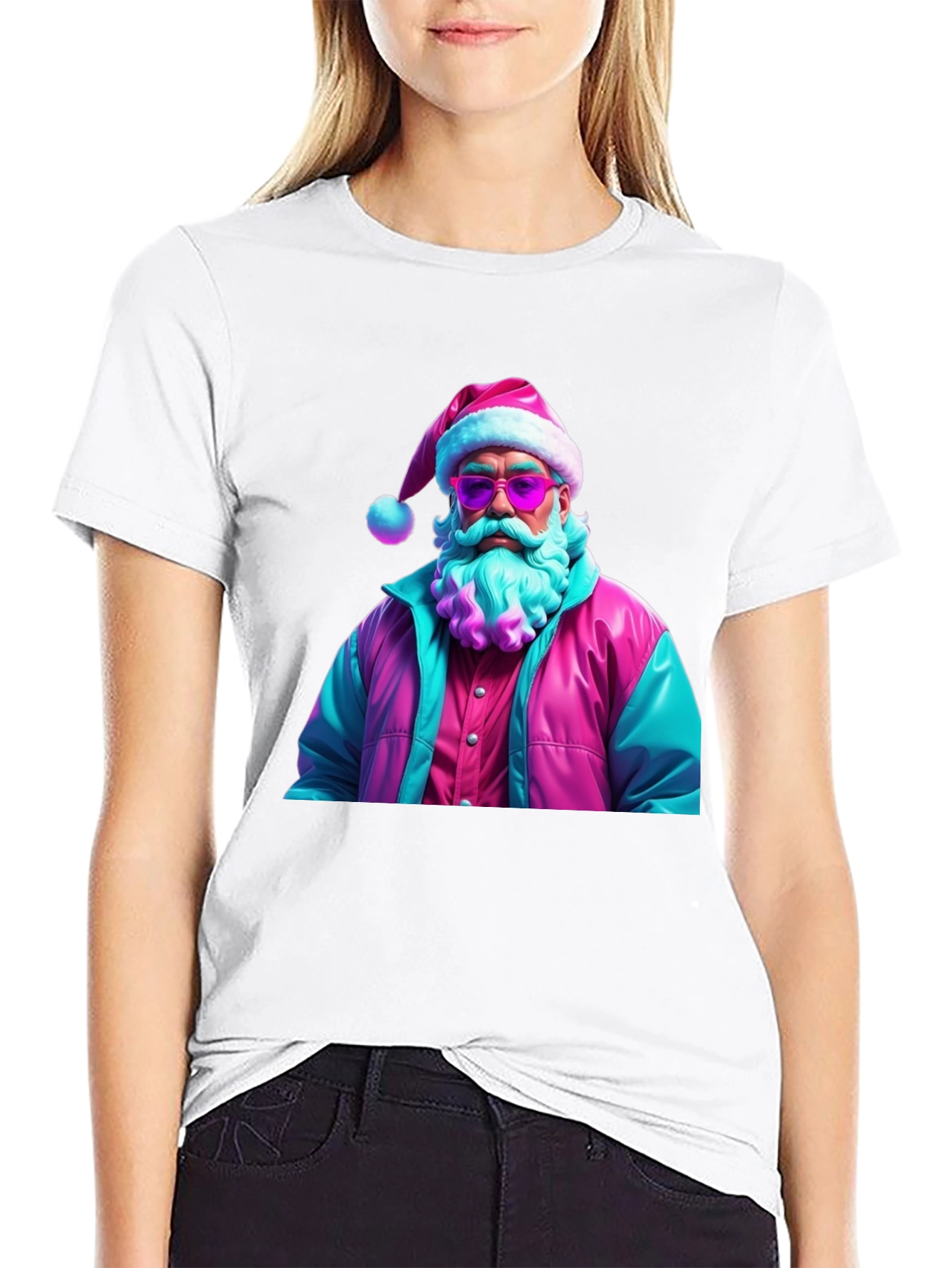 Retro Santa Graphic T-Shirt