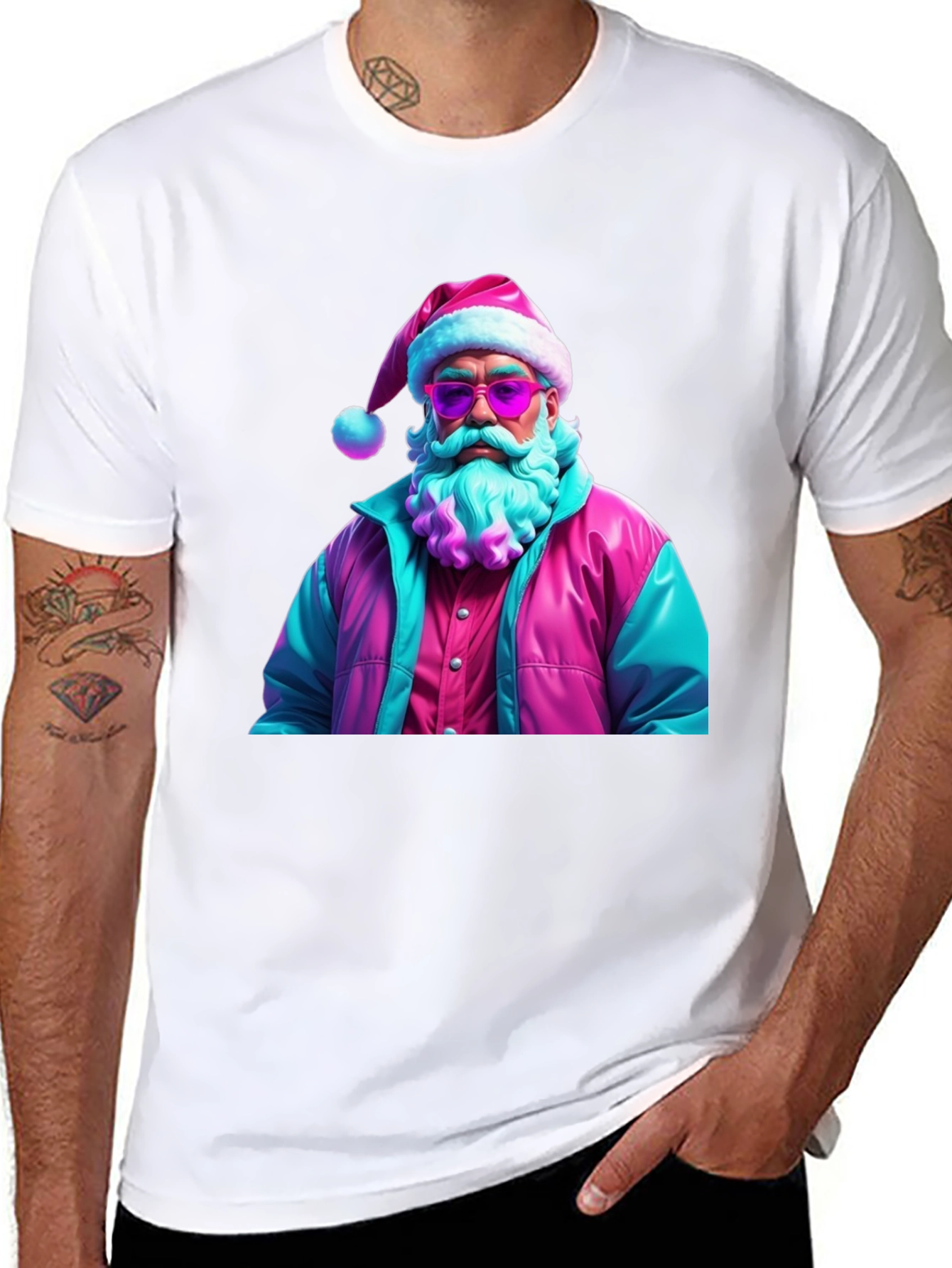 Retro Santa Graphic T-Shirt