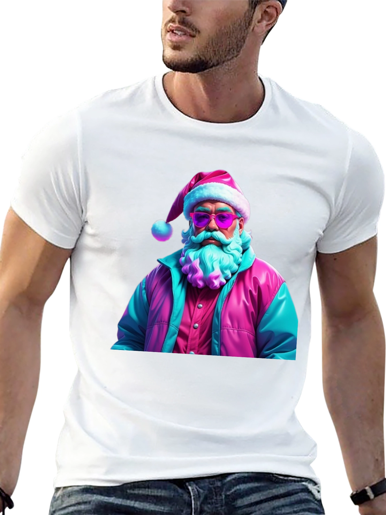 Retro Santa Graphic T-Shirt