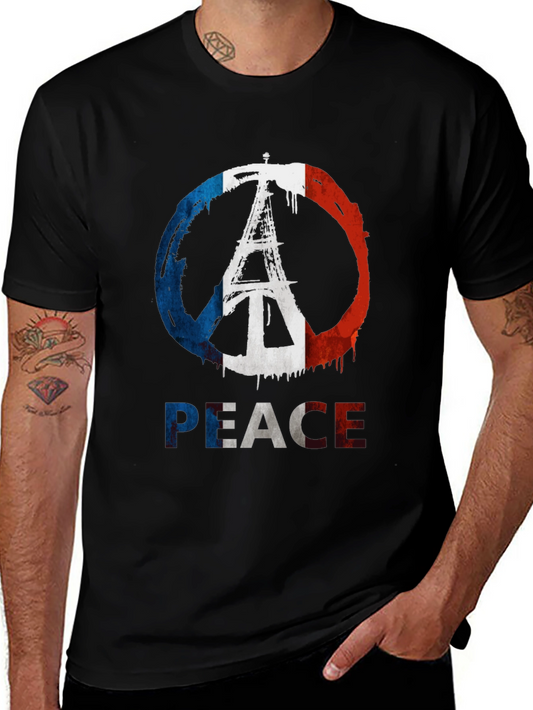 Peace Paris Eiffel Tower T-Shirt