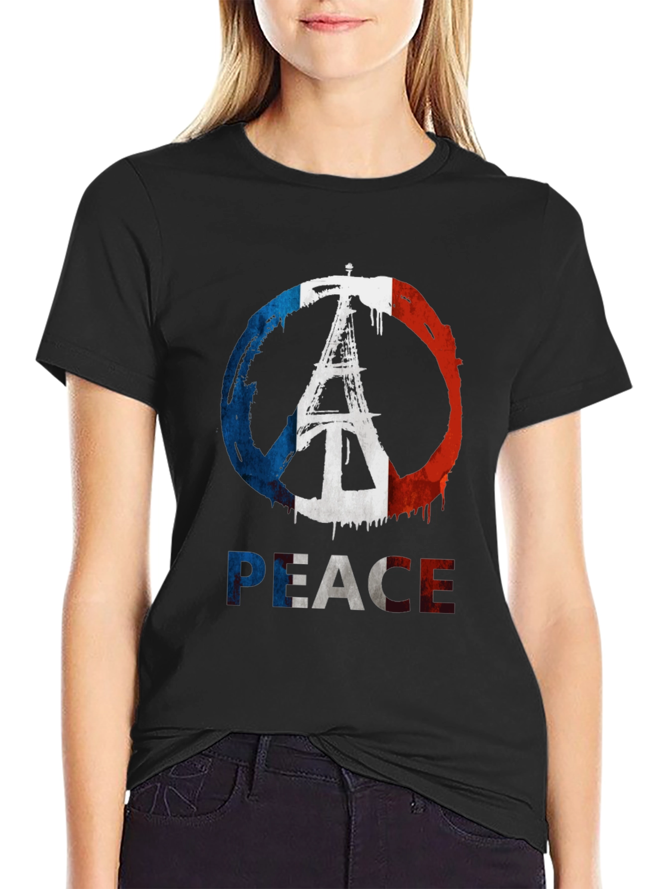 Peace Paris Eiffel Tower T-Shirt