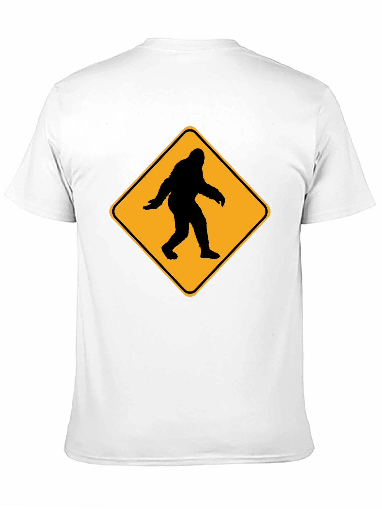 Sasquatch Crossing T-Shirt - Funny Bigfoot Warning Tee