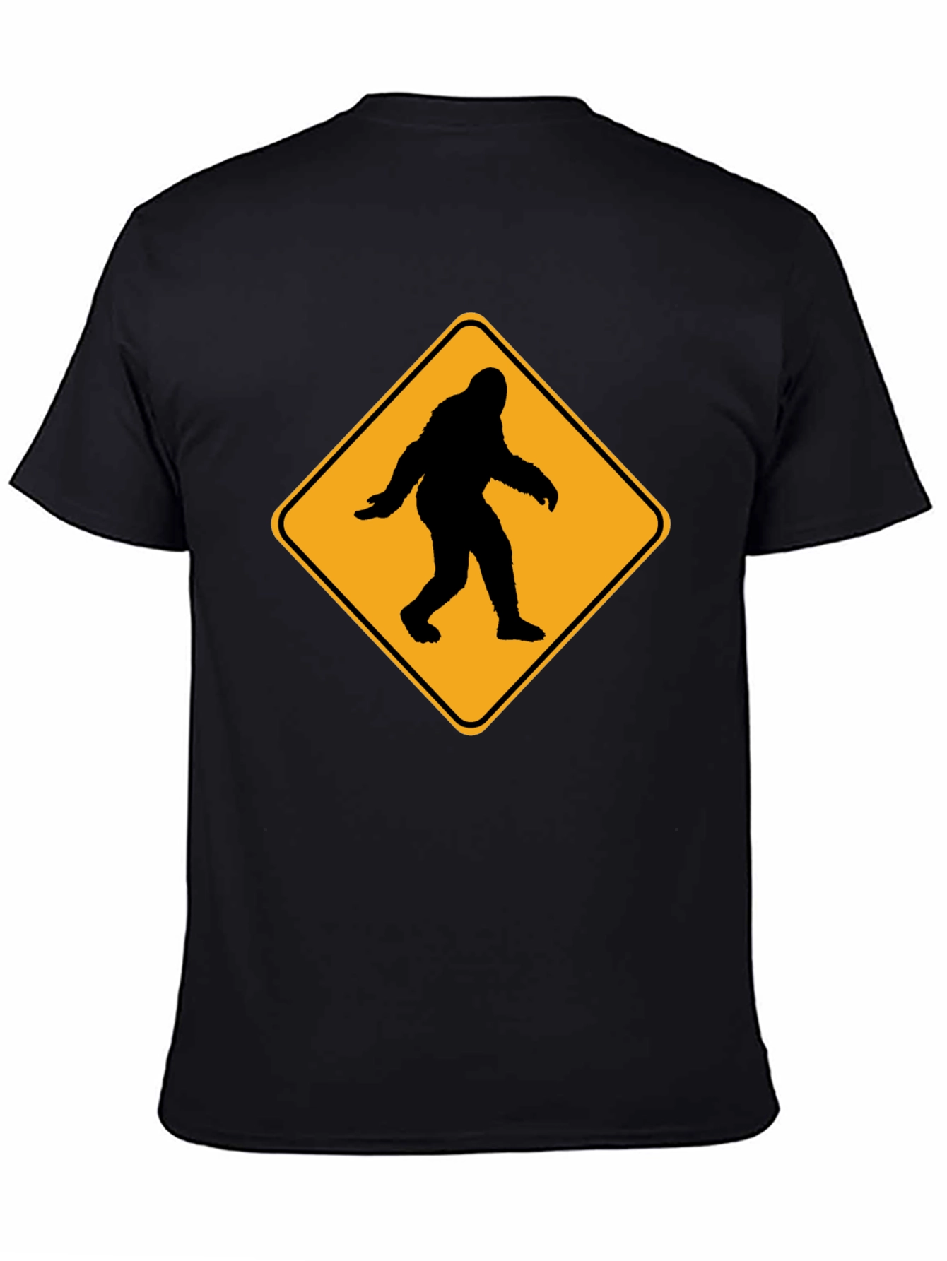 Sasquatch Crossing T-Shirt - Funny Bigfoot Warning Tee