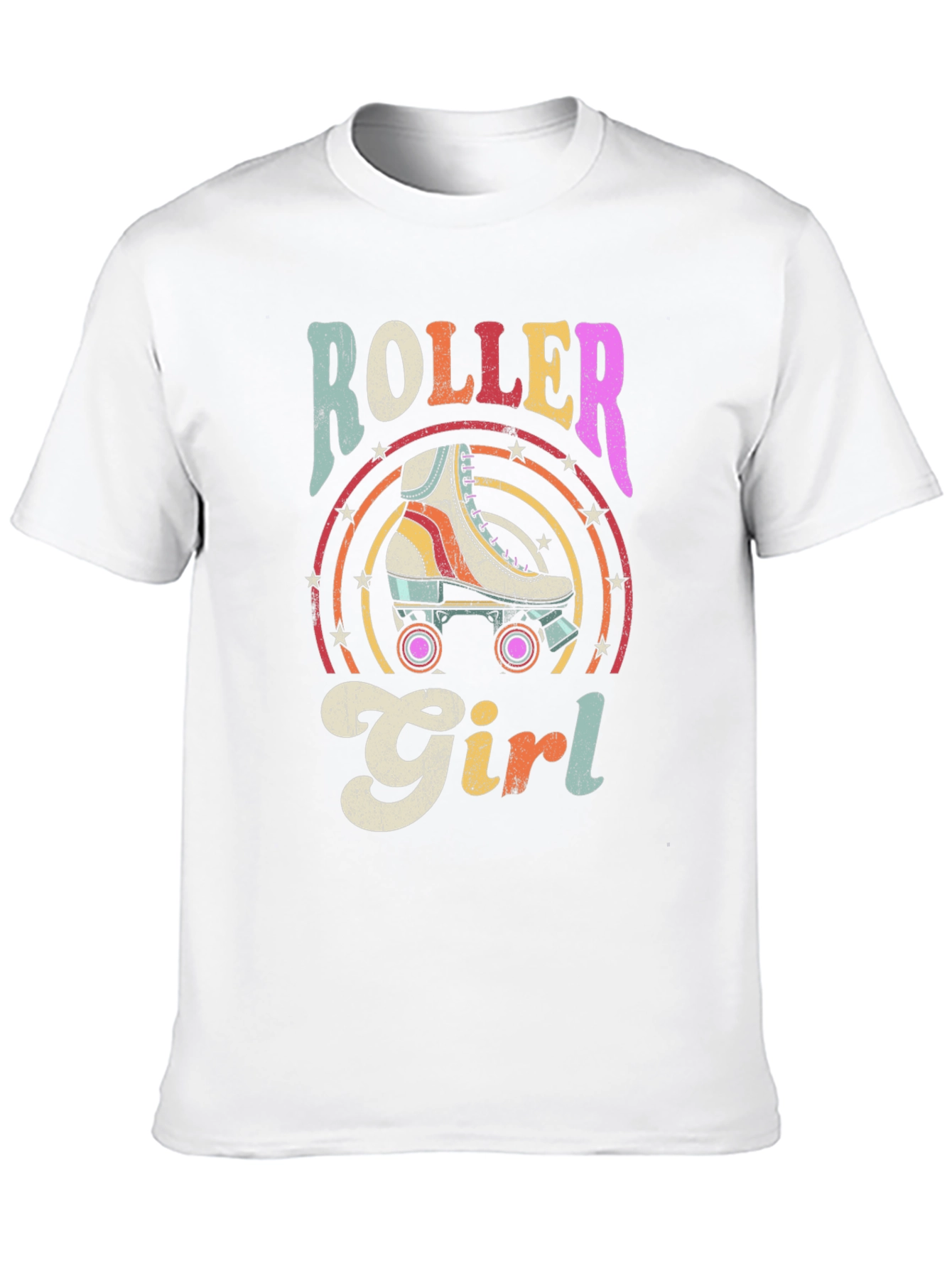 Retro Roller Girl Graphic Tee