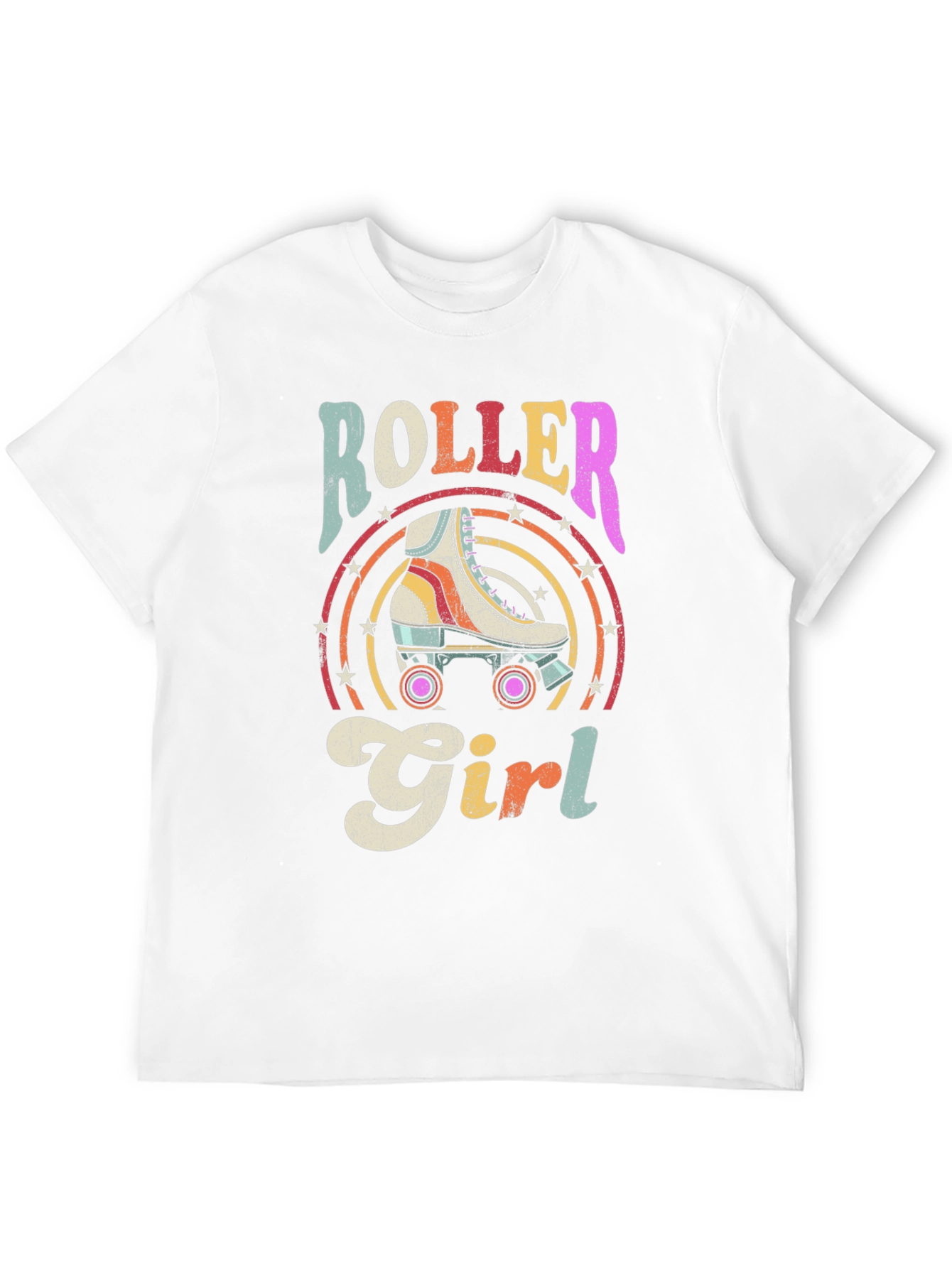 Retro Roller Girl Graphic Tee