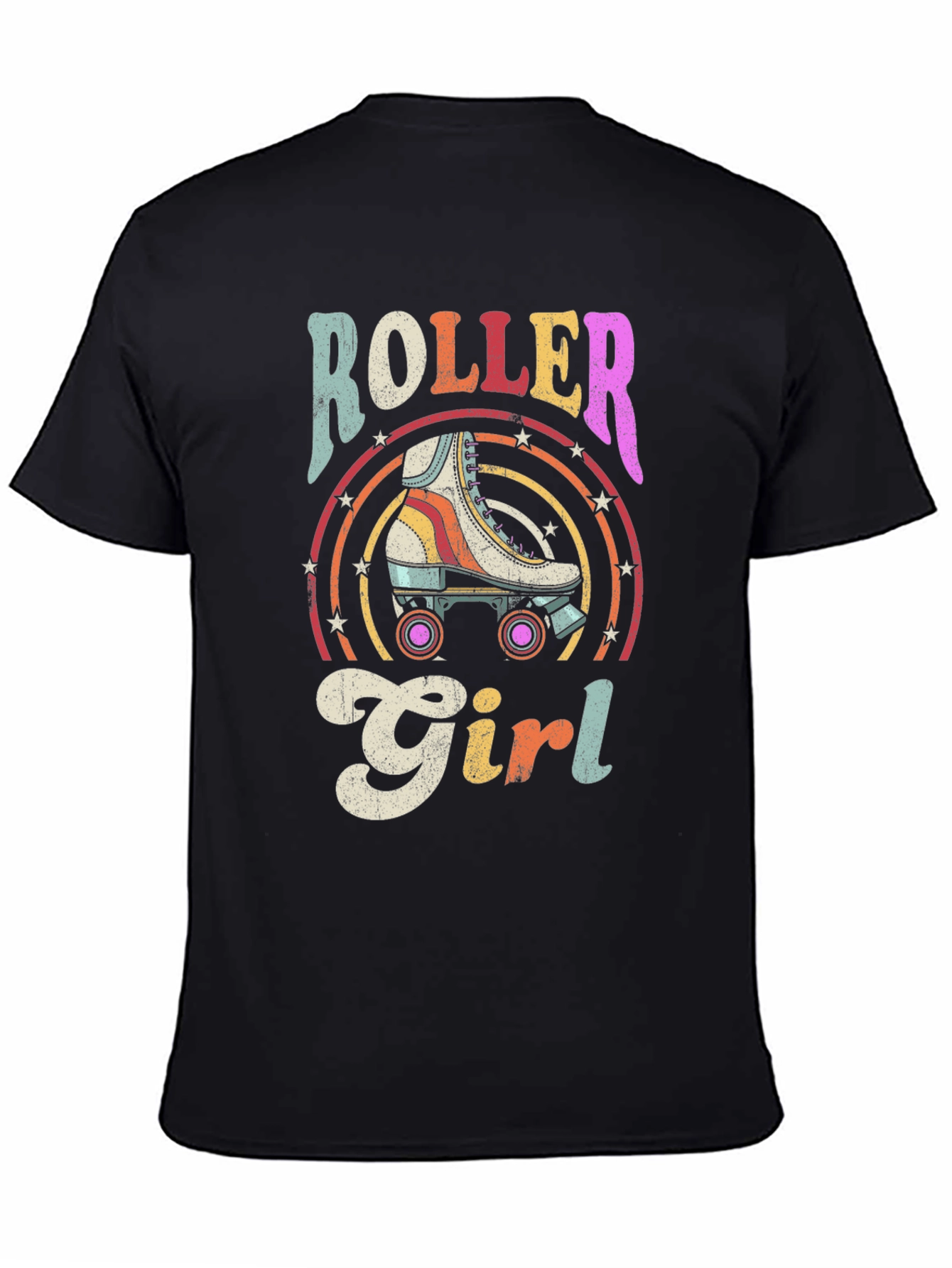Retro Roller Girl Graphic Tee