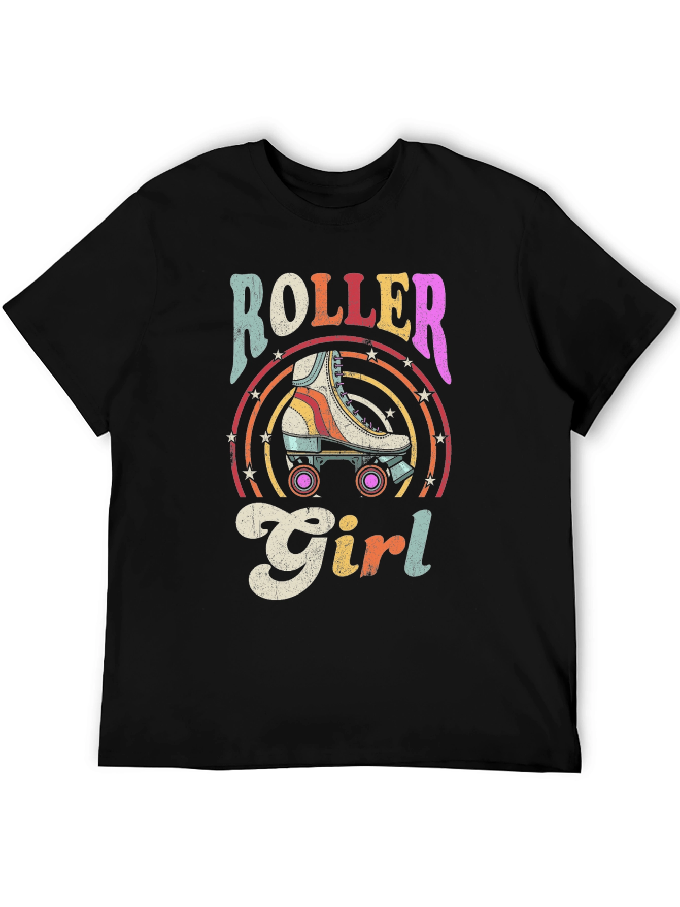 Retro Roller Girl Graphic Tee
