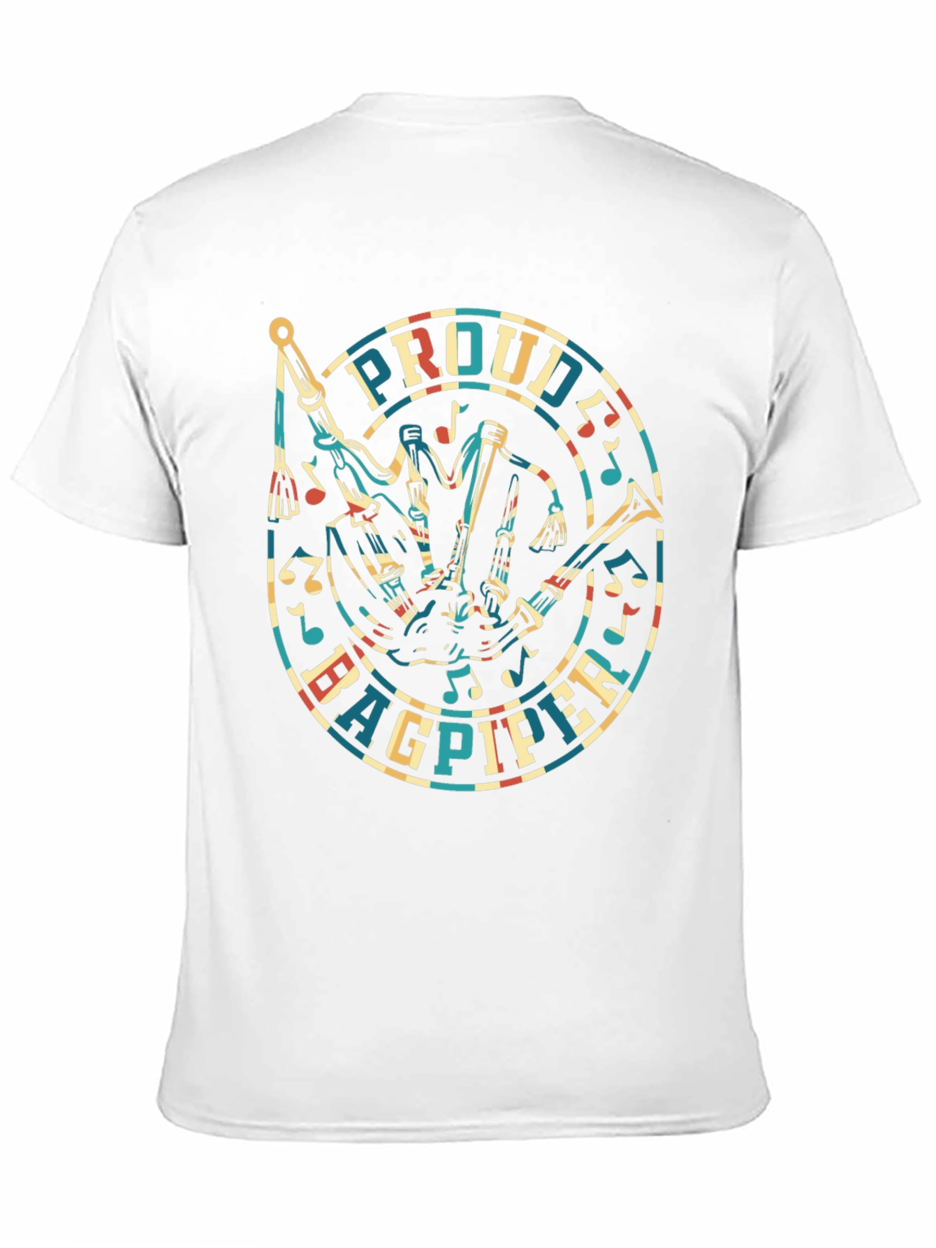 Proud Bagpiper T-Shirt - Unique Music Design
