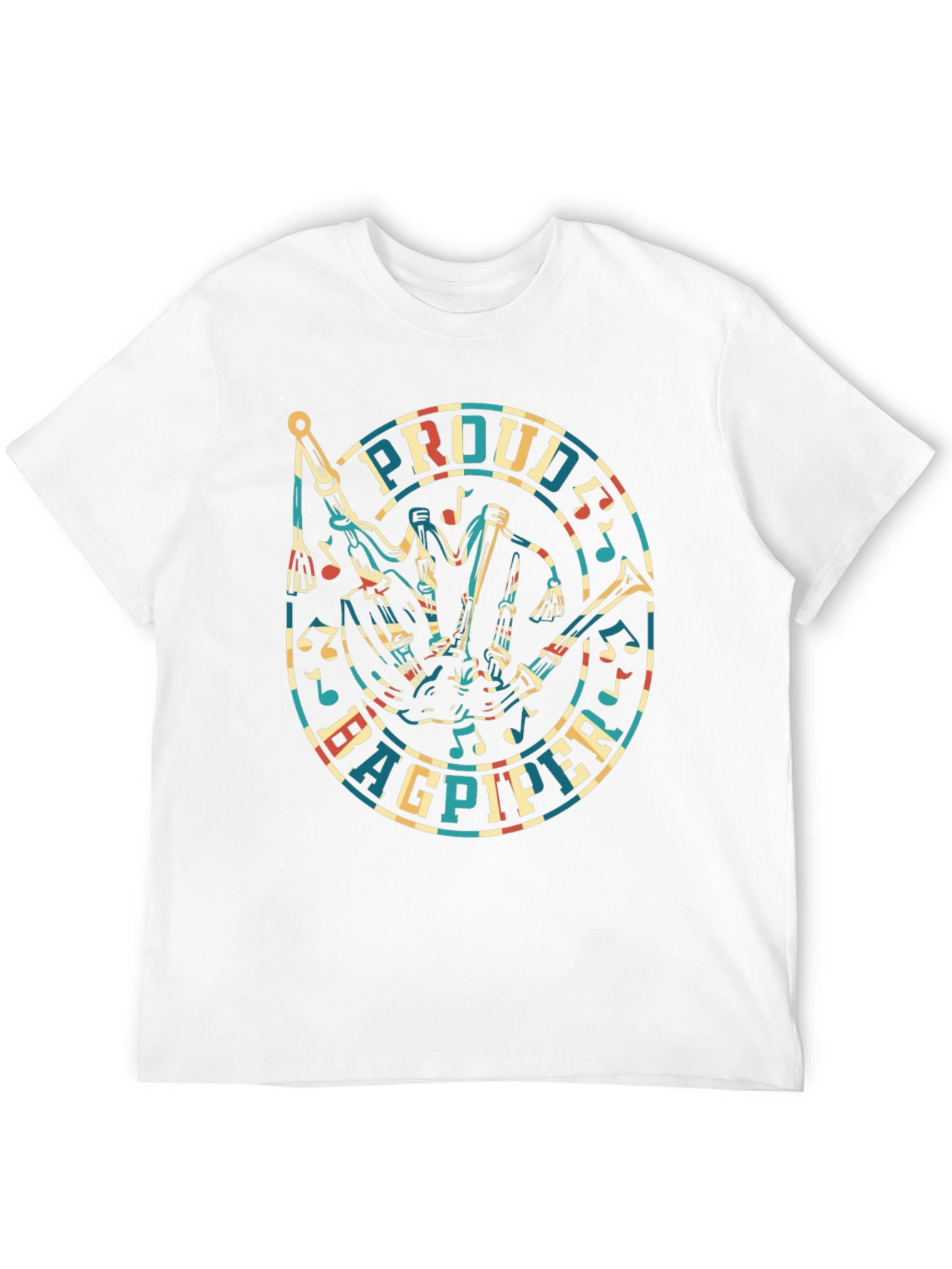 Proud Bagpiper T-Shirt - Unique Music Design