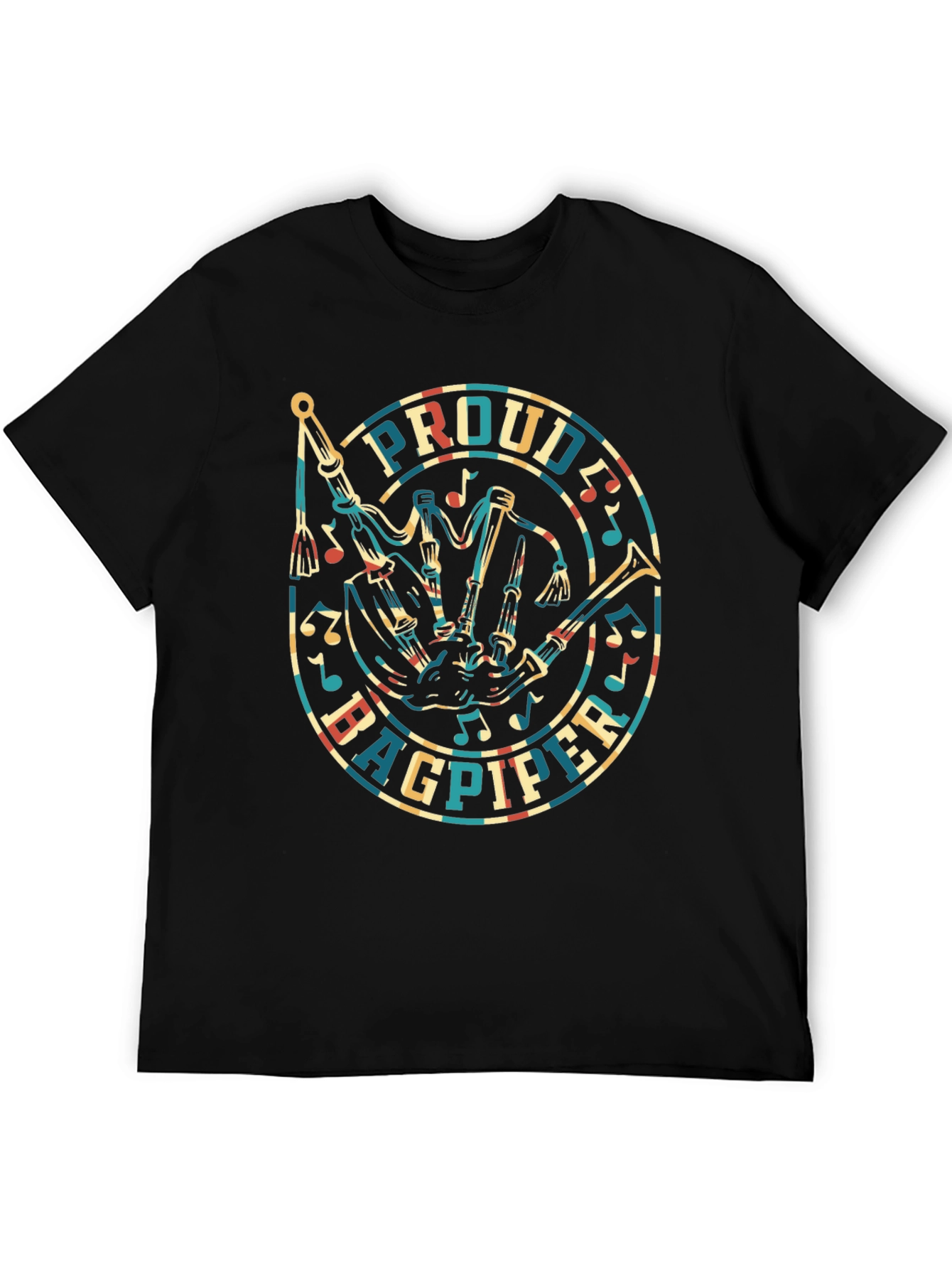Proud Bagpiper T-Shirt - Unique Music Design