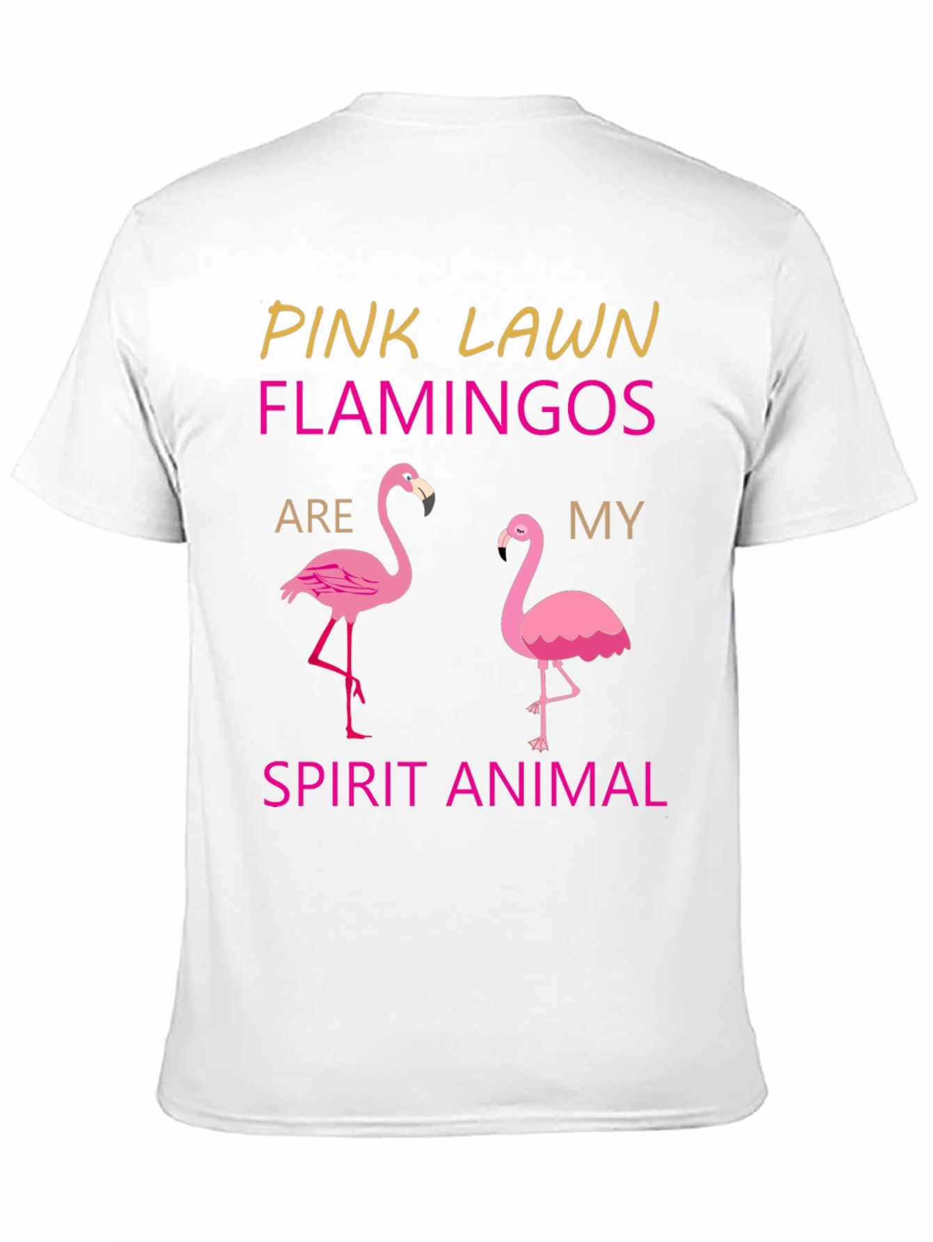 Pink Lawn Flamingos Spirit Animal T-Shirt