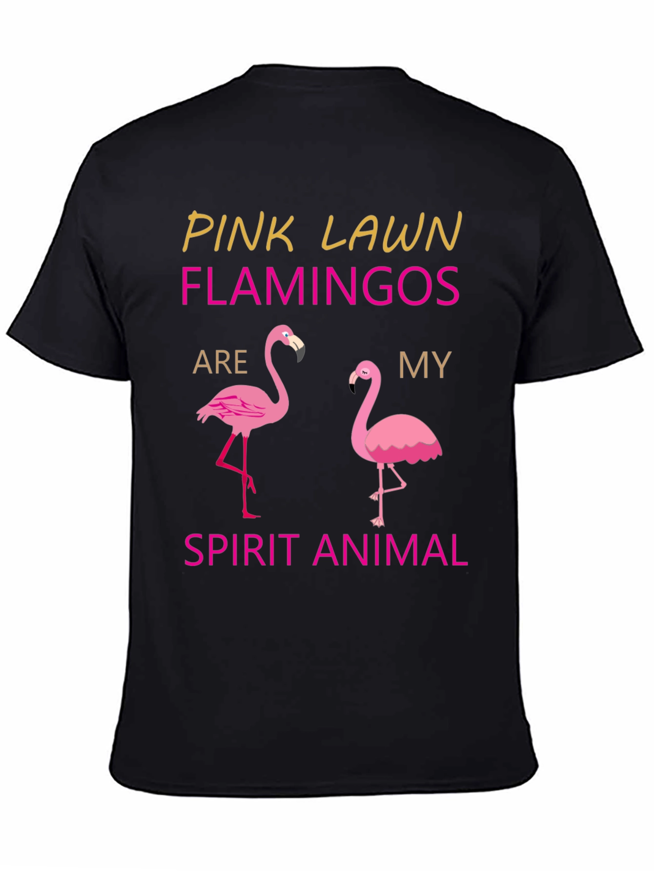 Pink Lawn Flamingos Spirit Animal T-Shirt