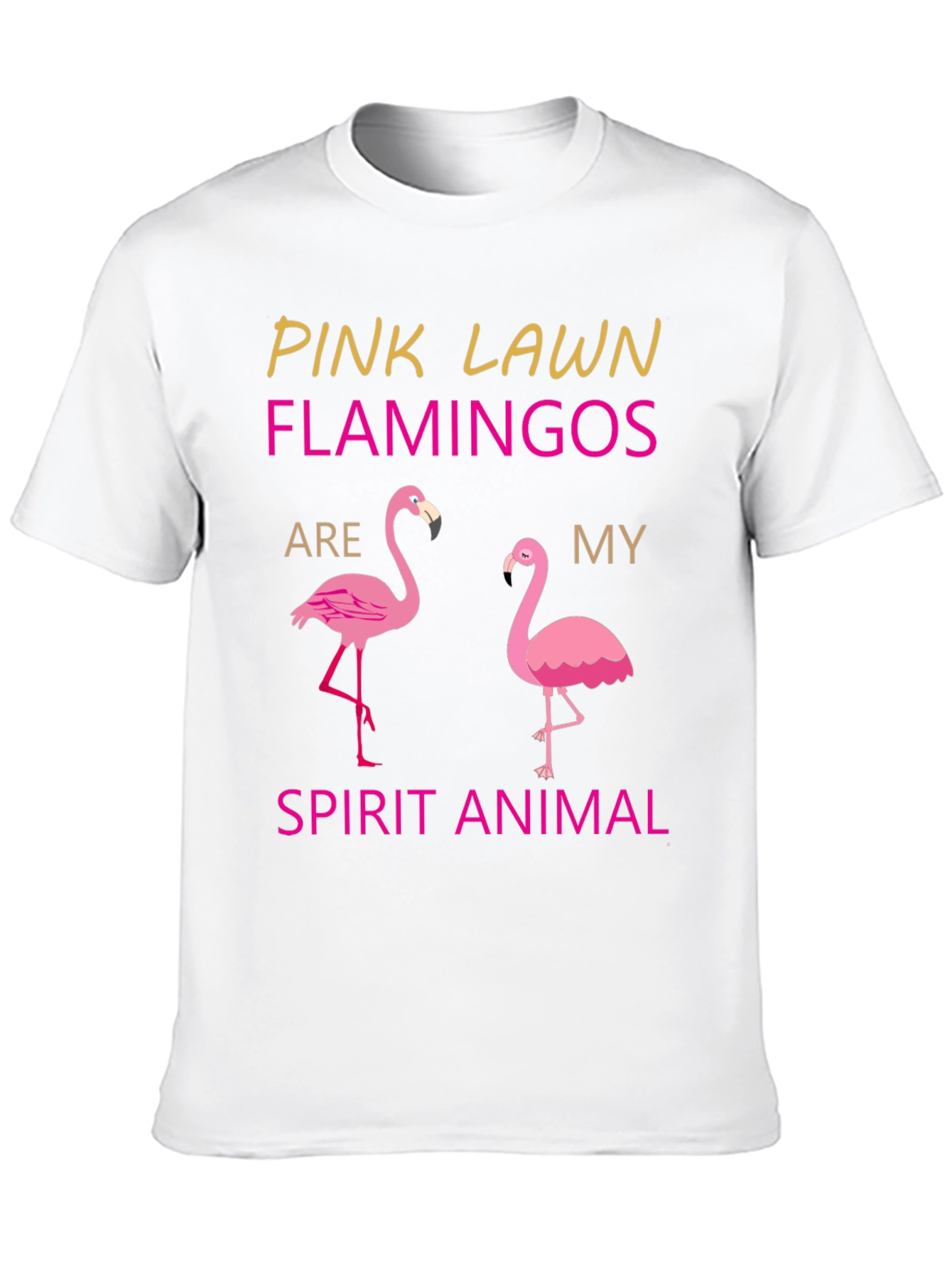 Pink Lawn Flamingos Spirit Animal T-Shirt