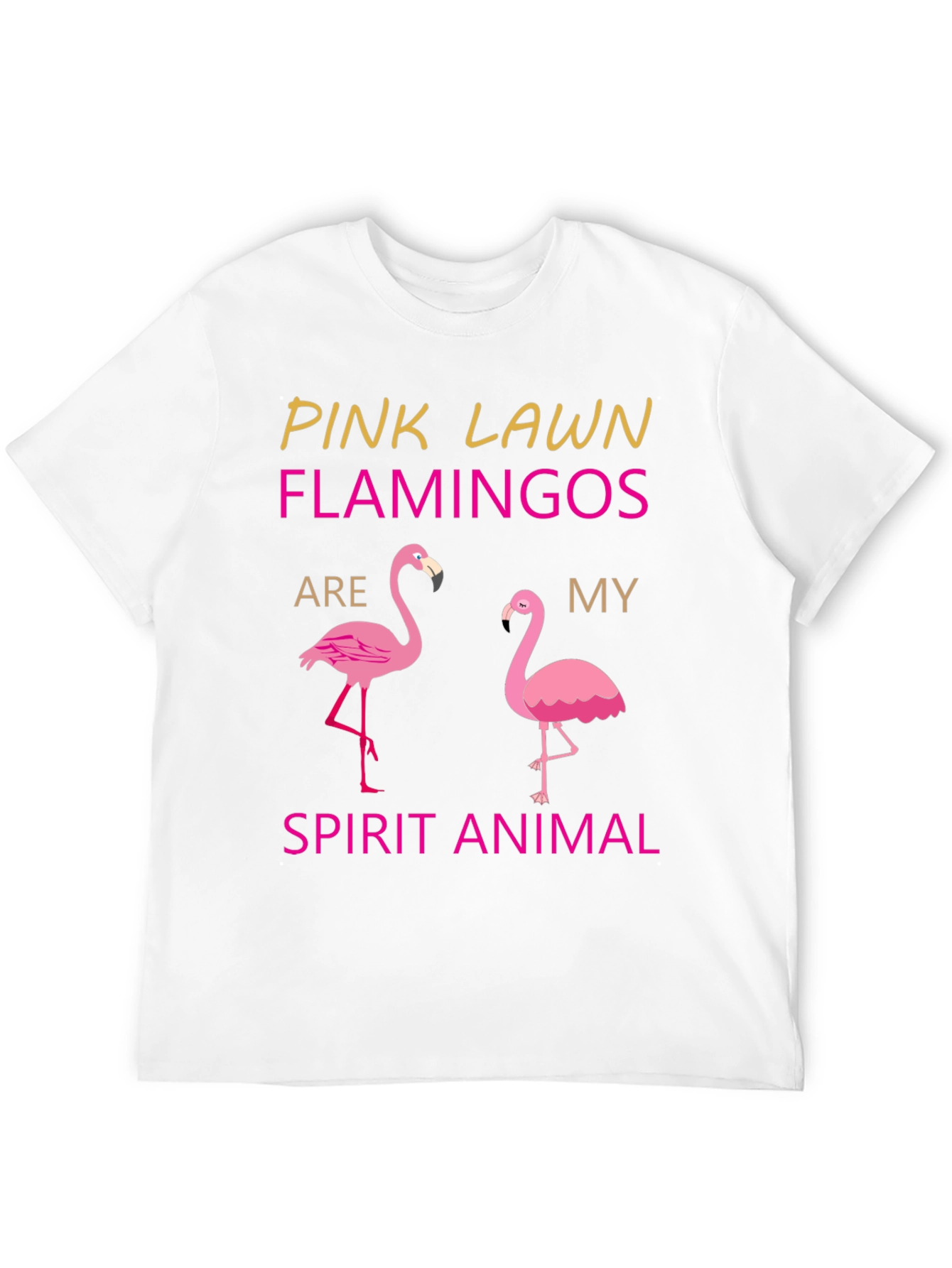 Pink Lawn Flamingos Spirit Animal T-Shirt