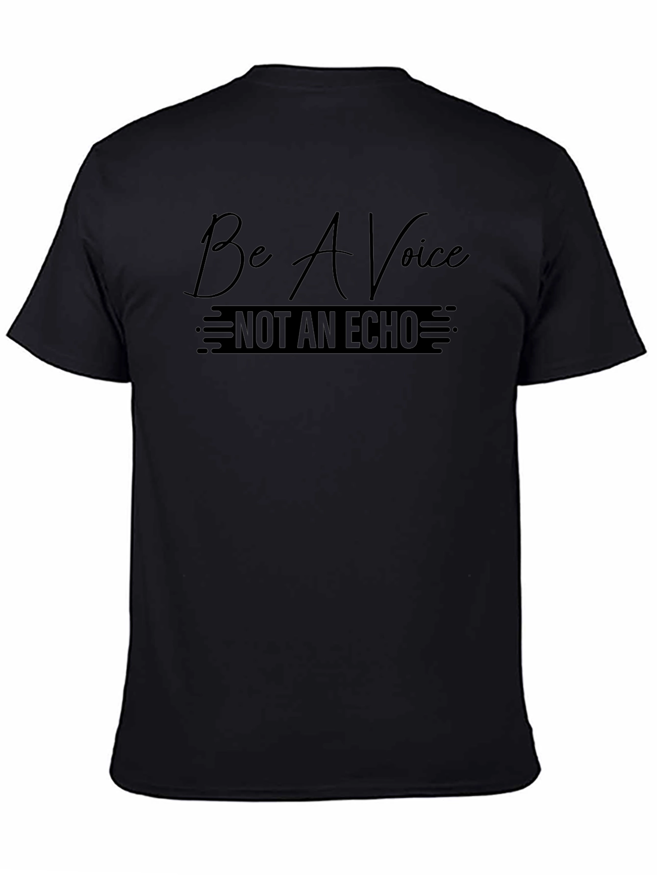 Be A Voice Graphic Black T-Shirt