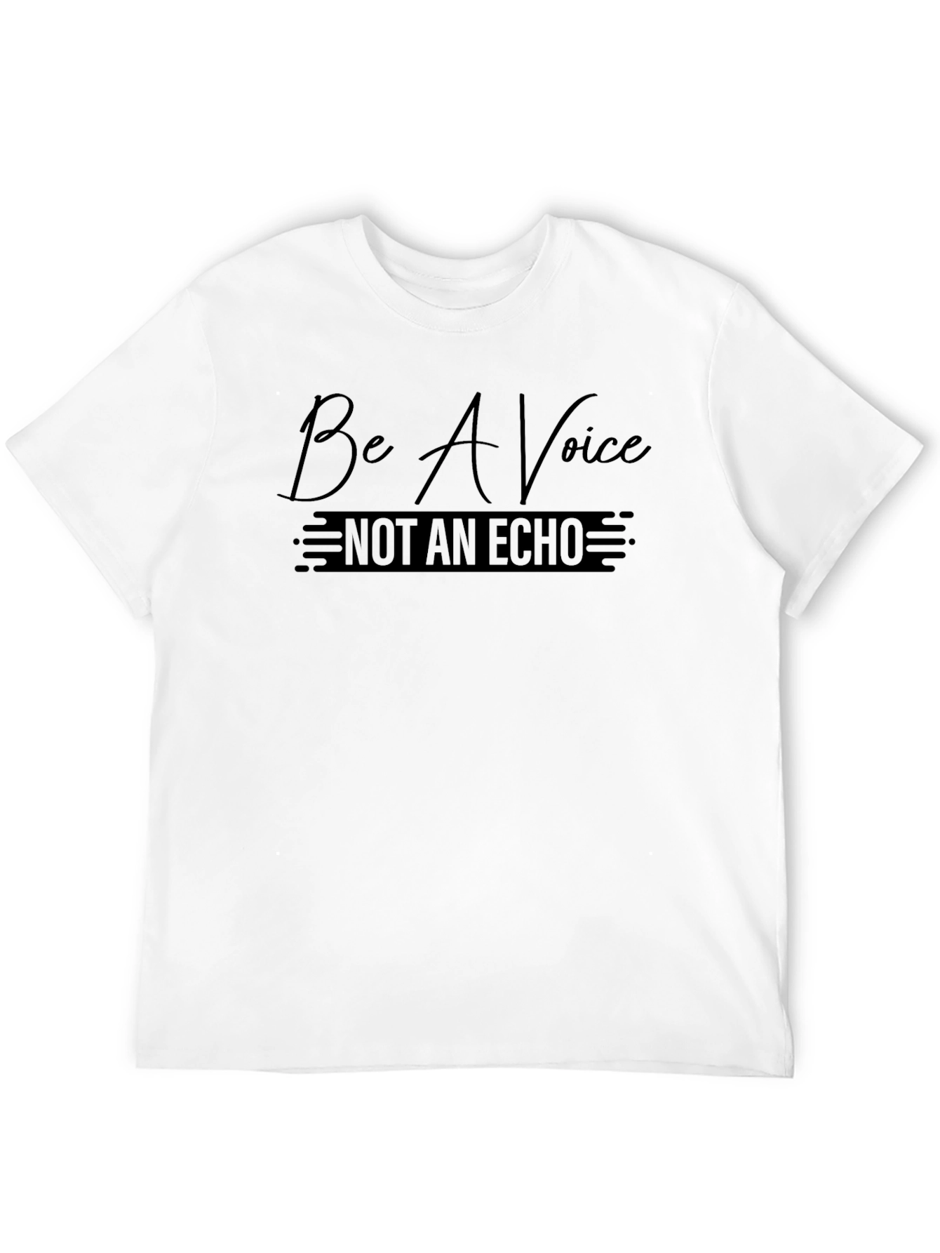 Be A Voice Graphic Black T-Shirt